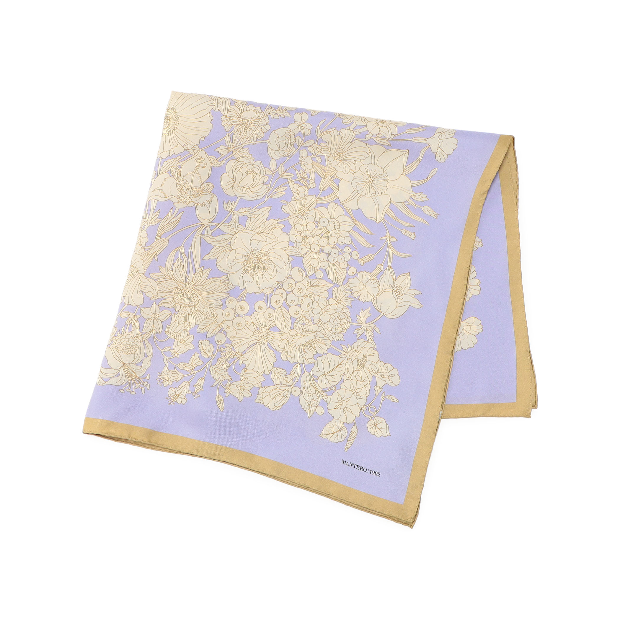 MANTERO 1902 MIDNIGHT FLEUR シルクスカーフ