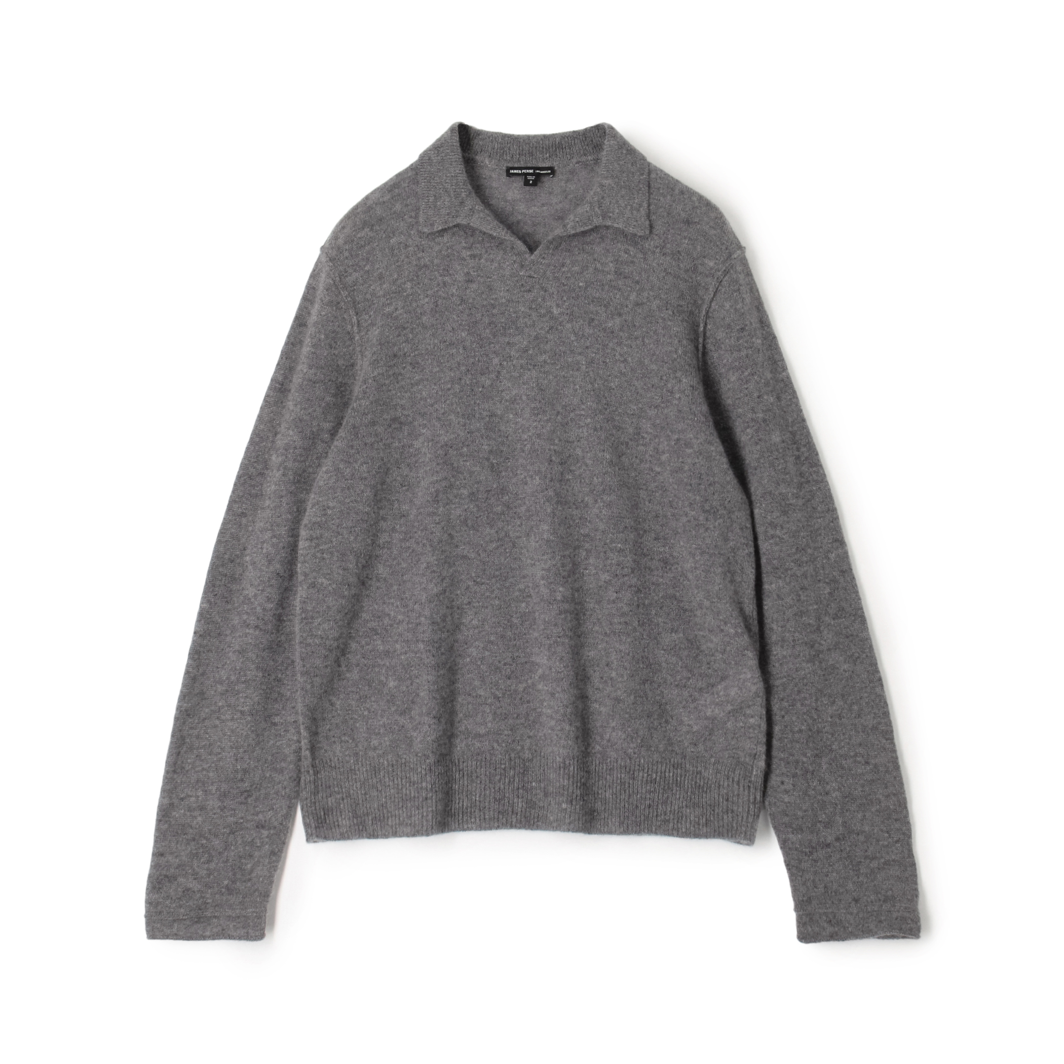 ソフトフェザーウェイトカシミヤ スキッパーポロニット MOKC3715