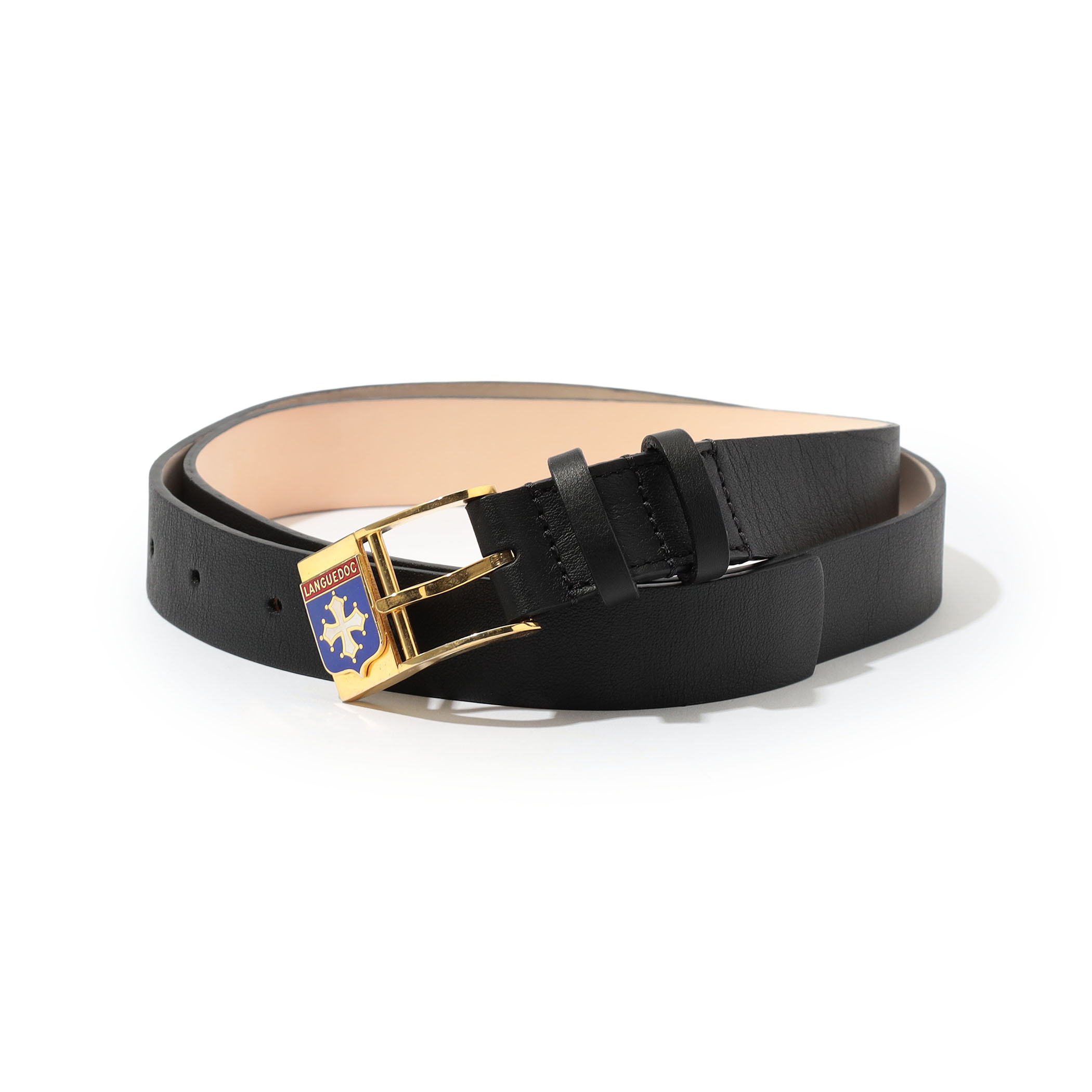 MAISON et VOYAGE エンブレムバックル レザーベルト