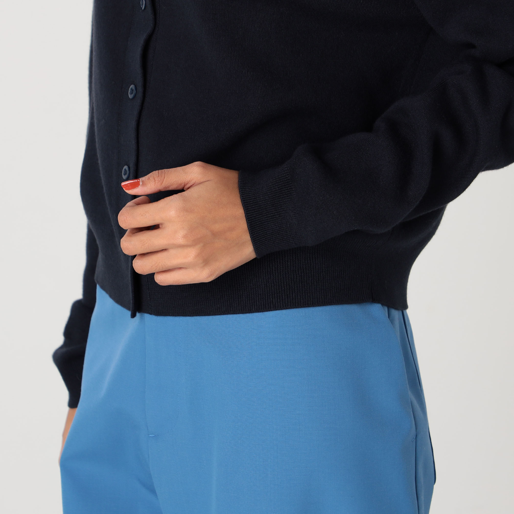 CABaN コットンカシミヤクルーネックカーディガン CABaN コットンカシミヤ クルーネックカーディガン | CABaN