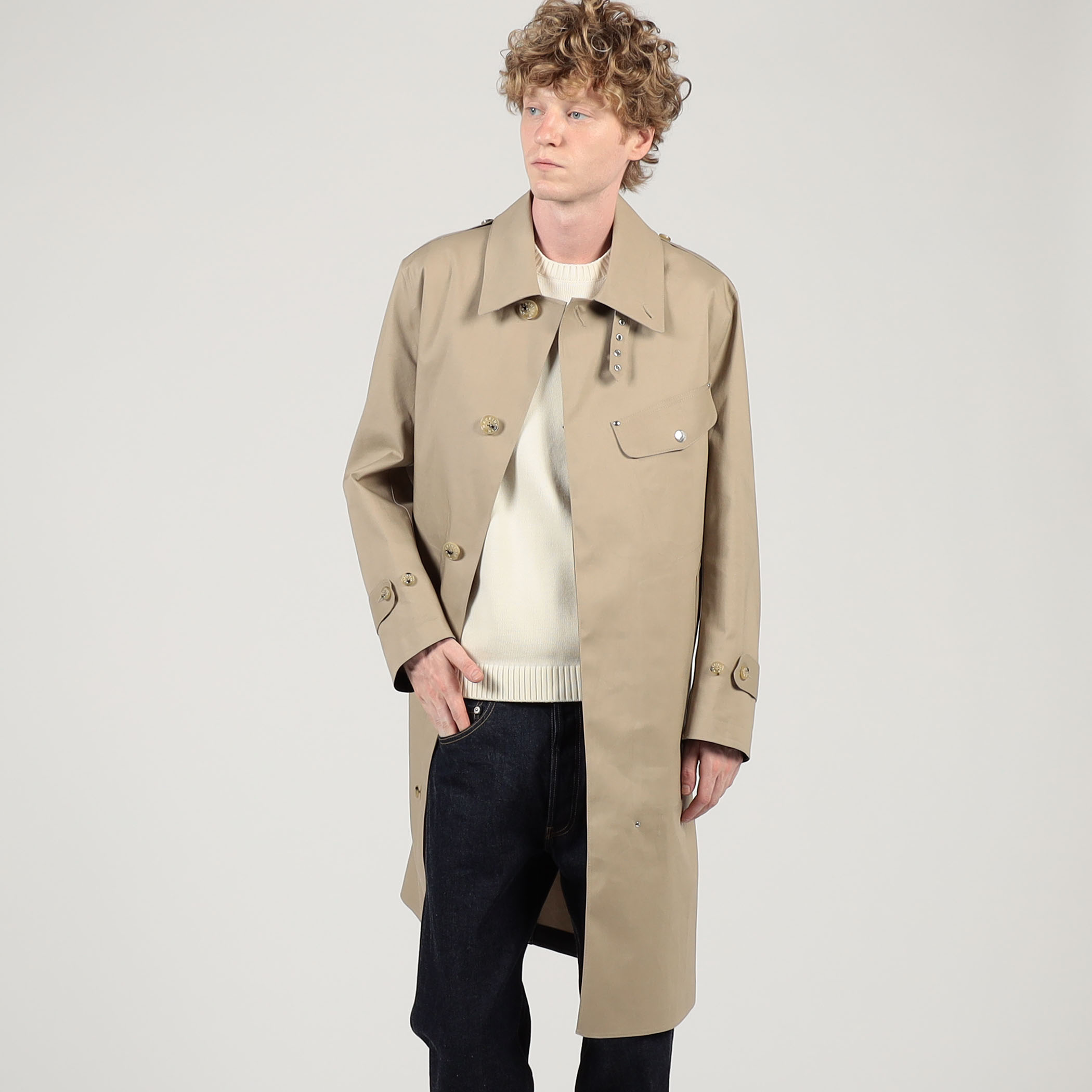 MACKINTOSH GILSTON ゴム引き バイカーズコート｜トゥモローランド