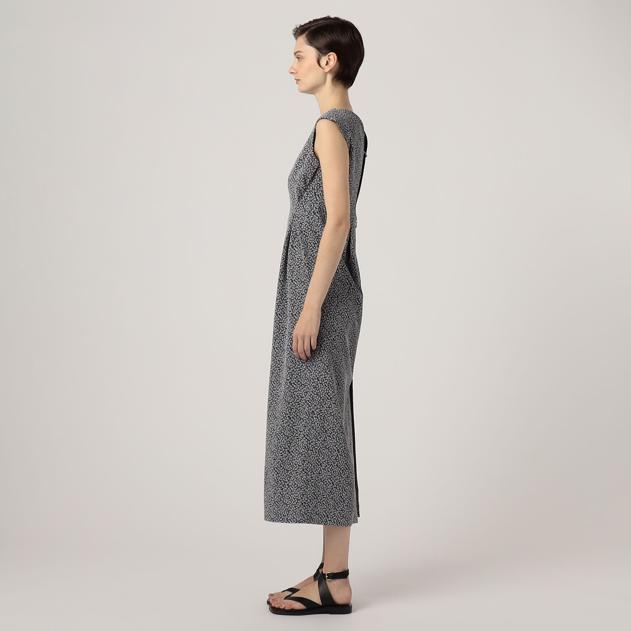 ワンピース Micro Floral Jacquard Dress mame Mame Kurogouchi(マメクロゴウチ) 2025SS マイクロフローラル