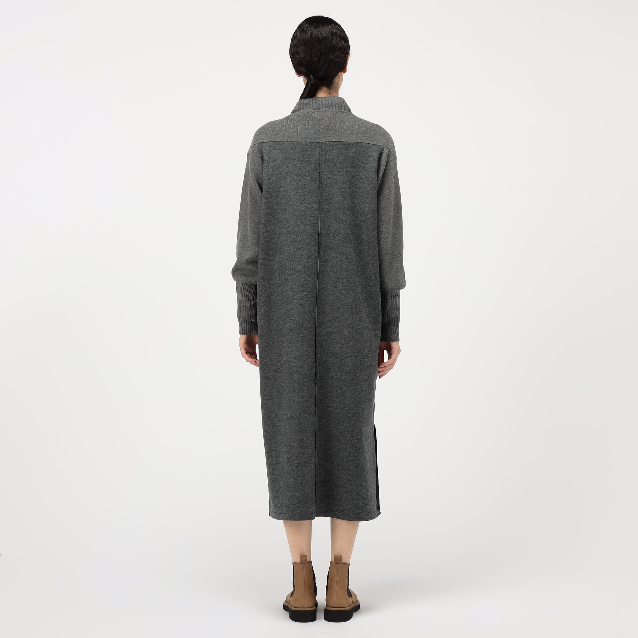 ニットコンビジャージー ハイネックワンピース｜トゥモローランド 公式通販