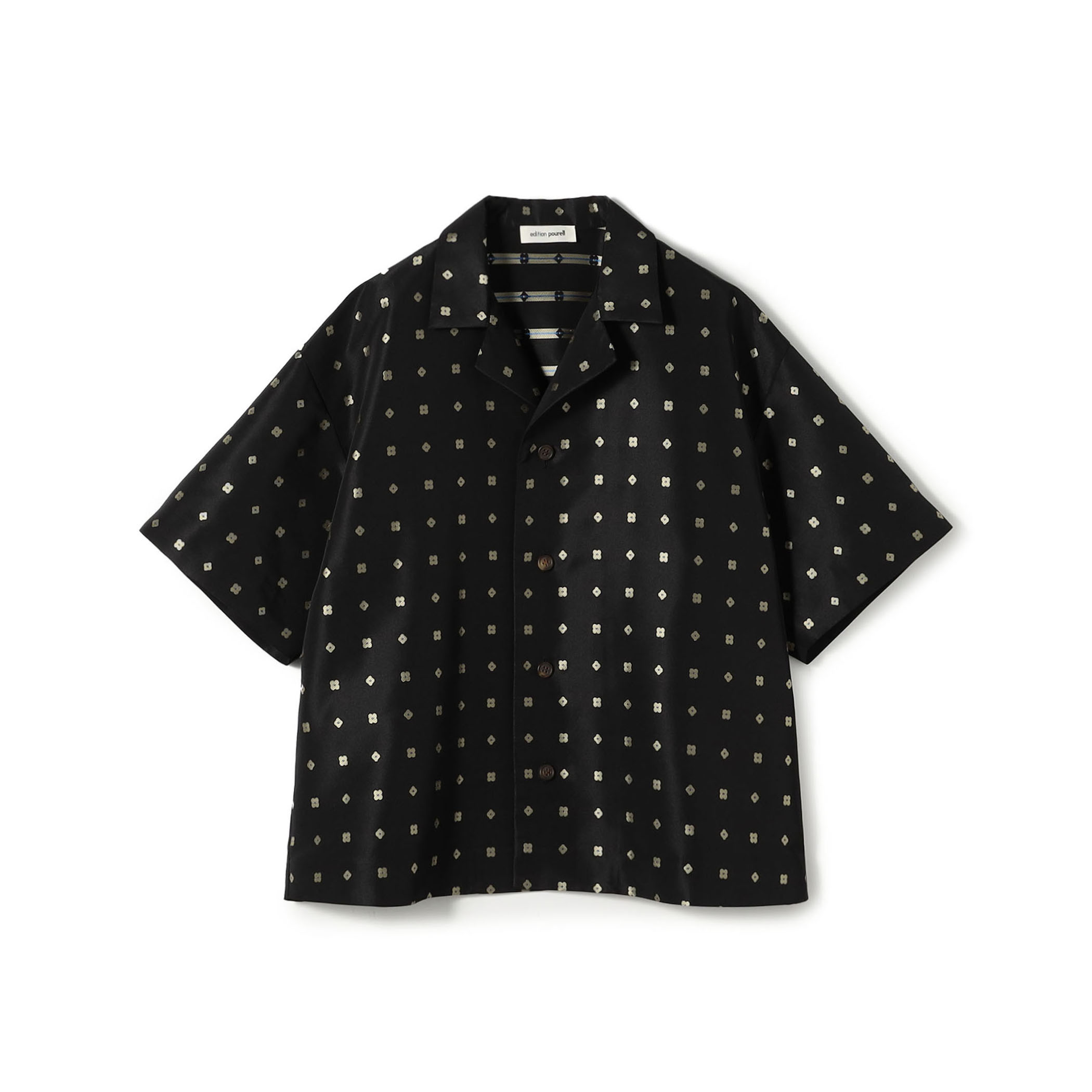 edition pourell フラワージャガード シャツ