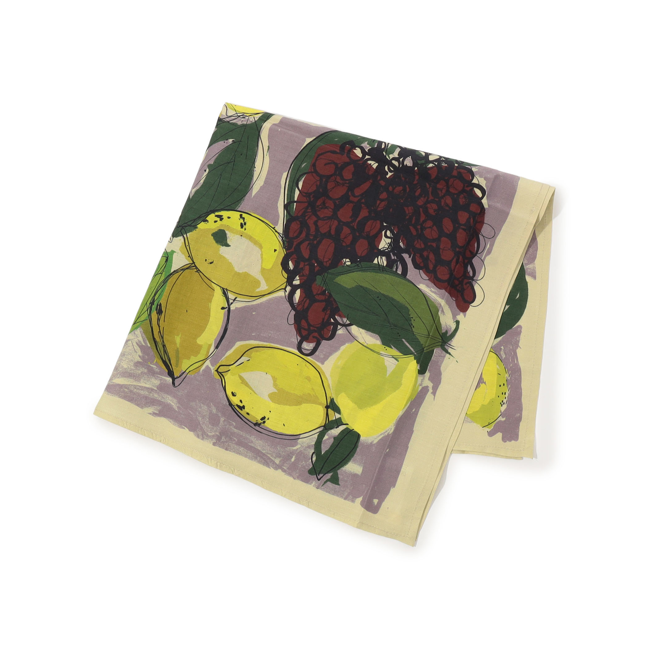 TOAST コットンシルクフルーツプリント バンダナ