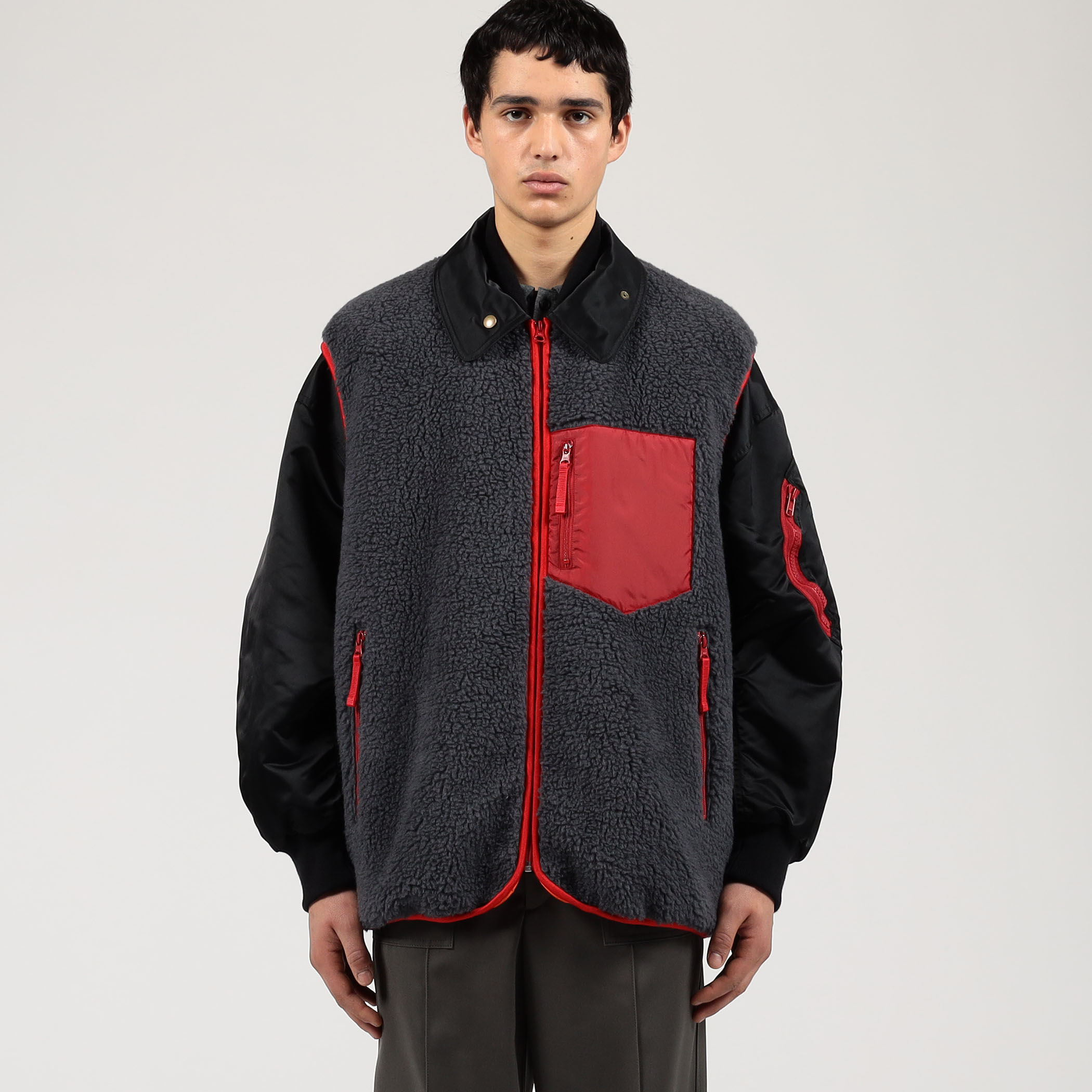 kolor BEACON　ボンバージャケット　ナイロン　マルチポケット　ブルゾン kolor BEACON(カラービーコン)】Jacket｜PARIGOT ONLINE（パリゴ