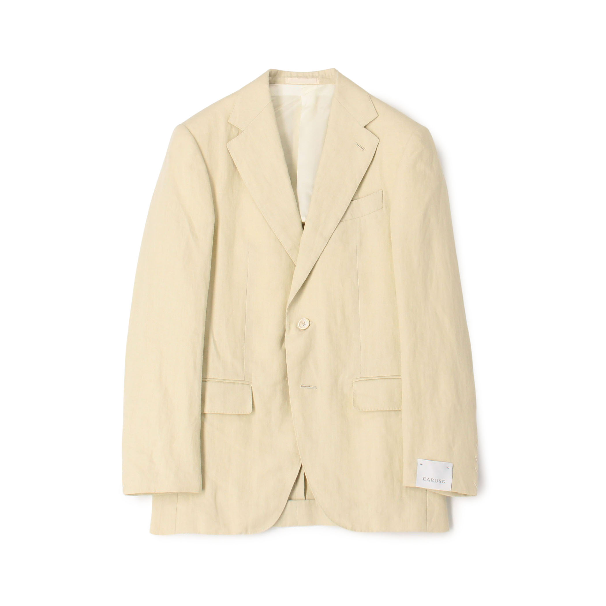 【別注】CARUSO×The CLASIK リネン シングルブレステッド2Bジャケット