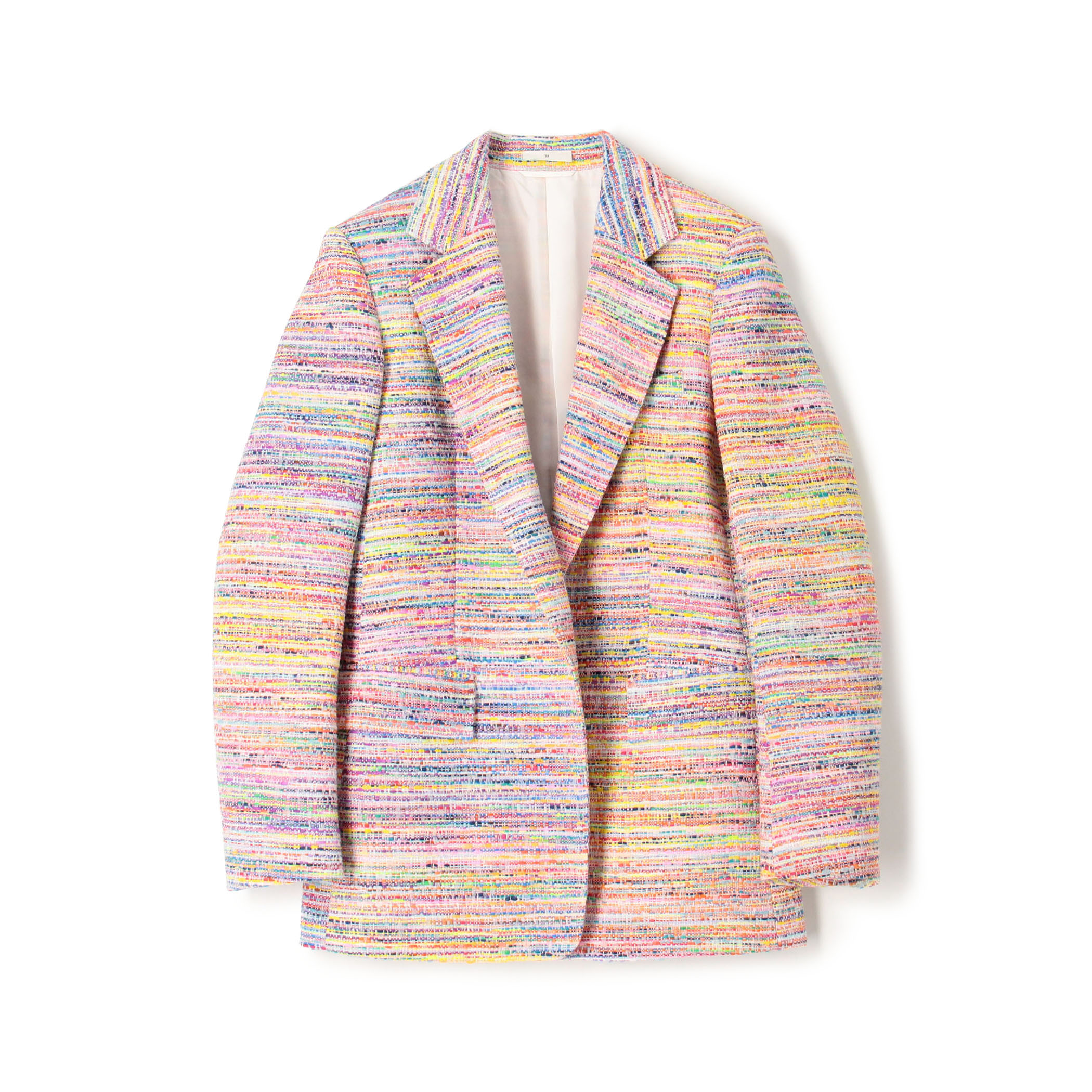 マルチカラーツイード テーラードジャケット
