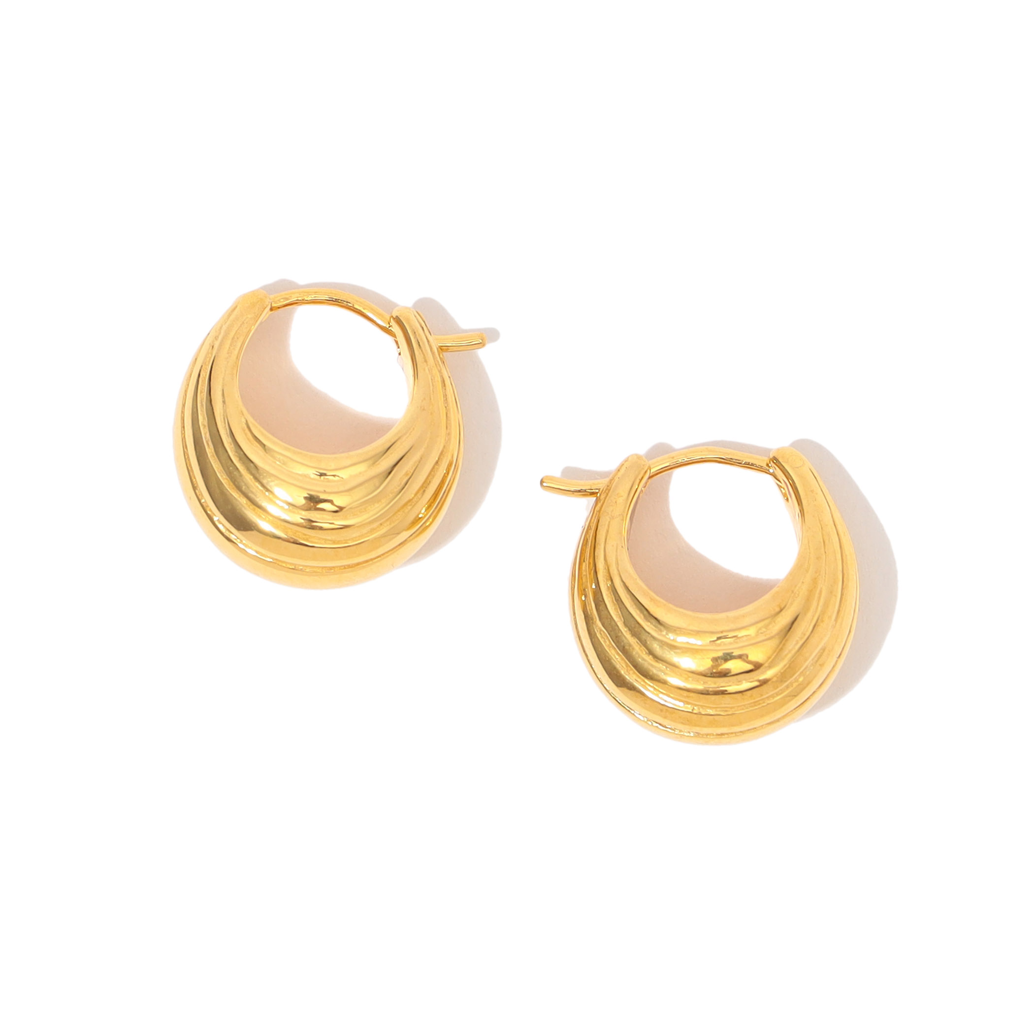 R.ALAGAN SHIMA HOOPS ピアス