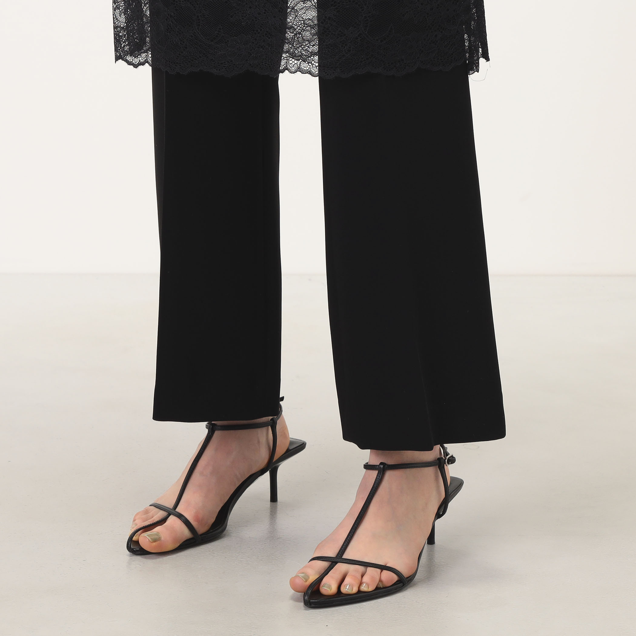 Mame Kurogouchi Raschel Lace Layered Trousers レースレイヤード