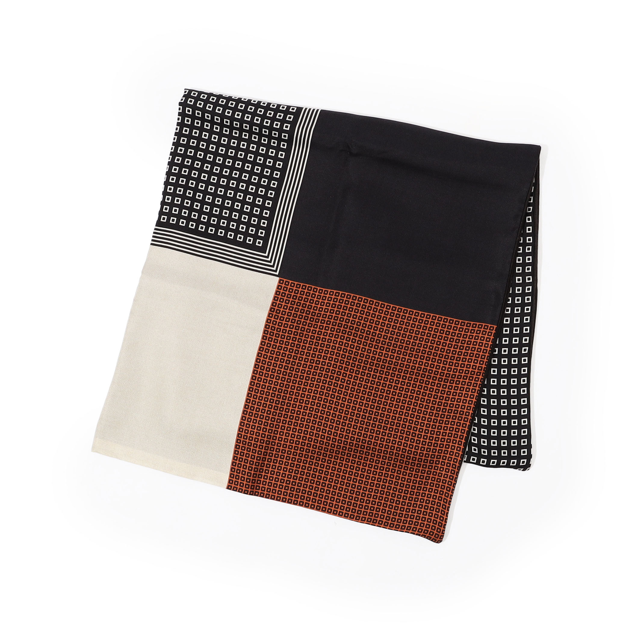 REGAGLIA シルク&times;ウールシルク リバーシブルスカーフ