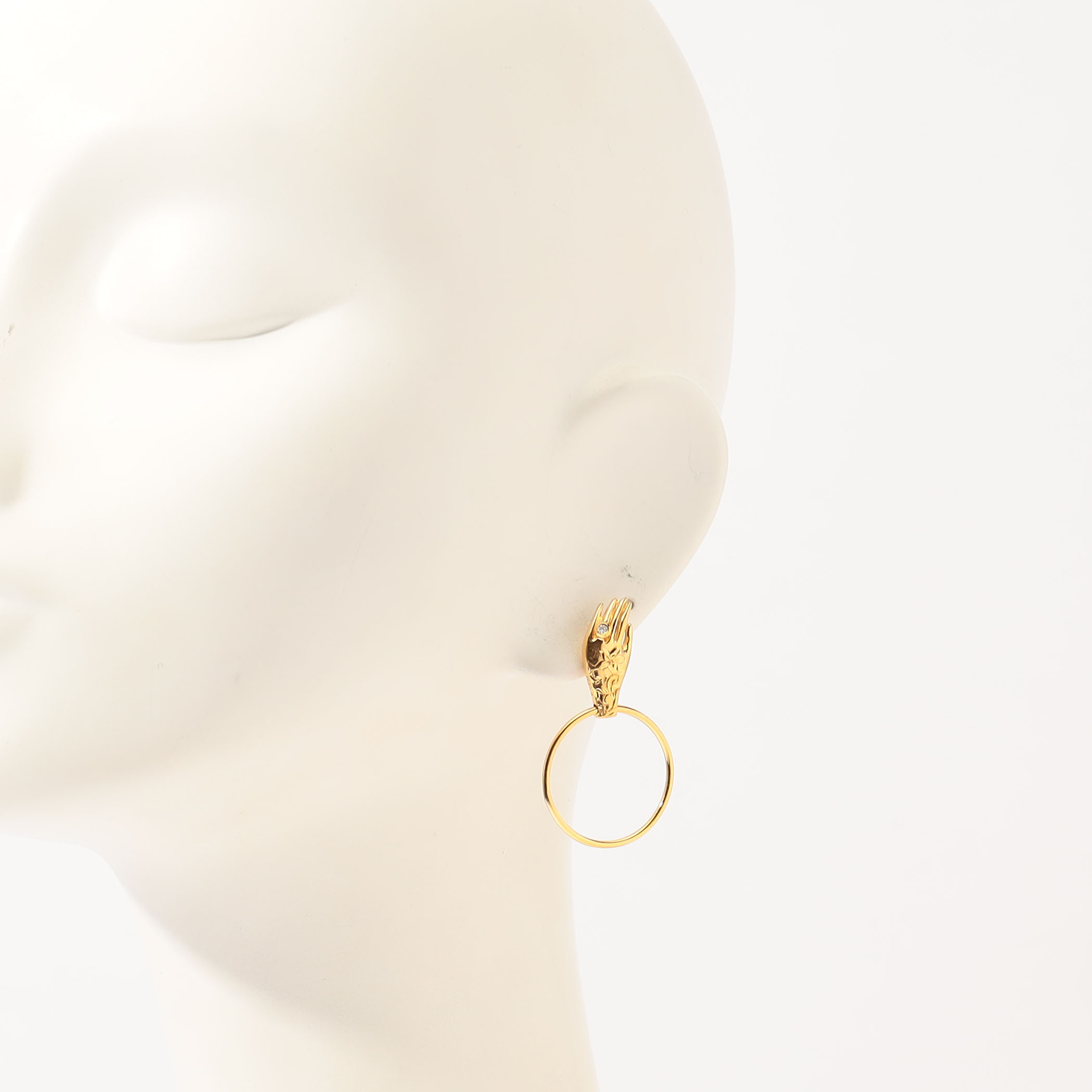 【MISSOMA】彫刻 大きめ ドームスモールフープピアス セール】＜MISSOMA＞CHUBBY MINI HOOPS/ピアス（ピアス（両耳用