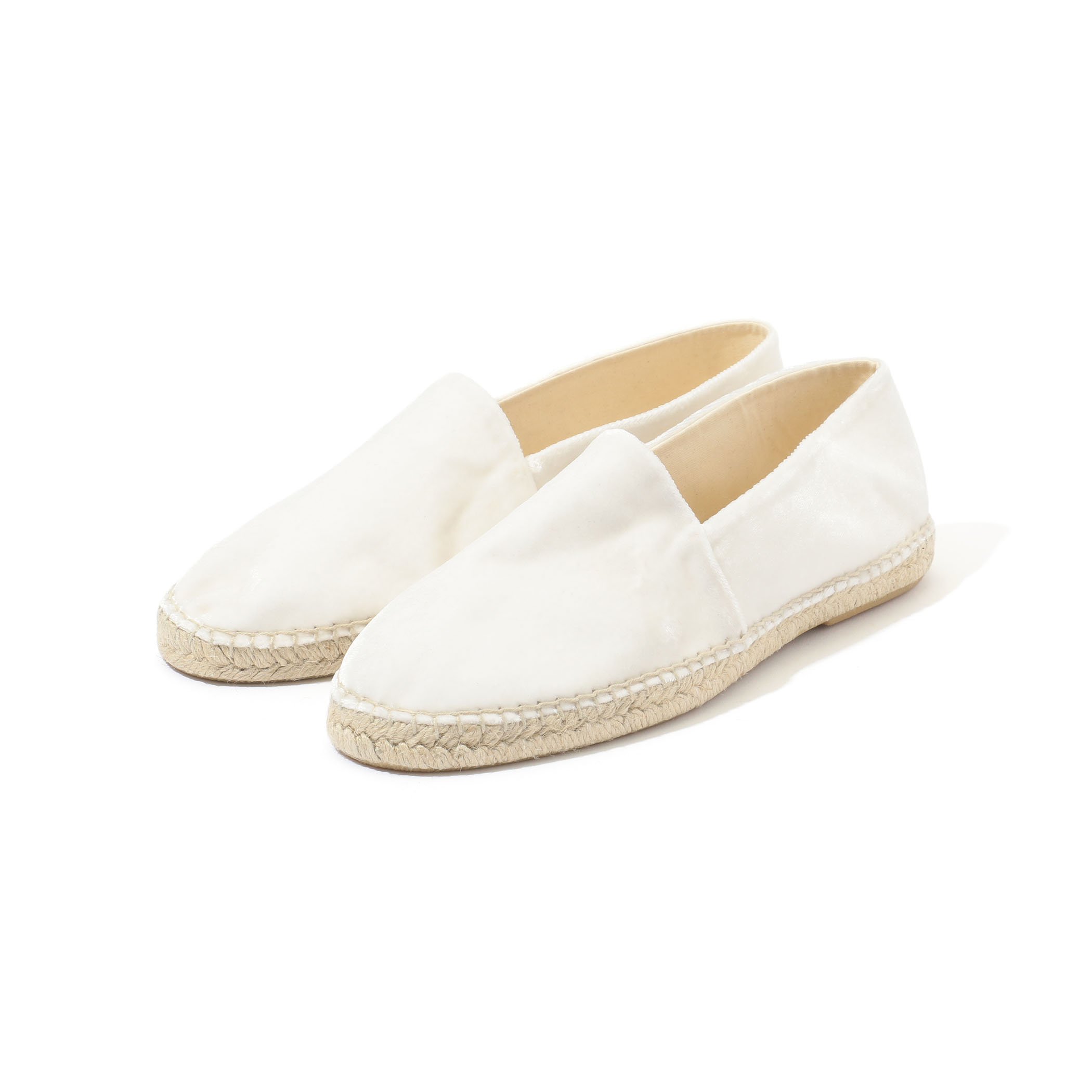 Made in ALICANTE コットンレーヨンシルクベルベット エスパドリーユ