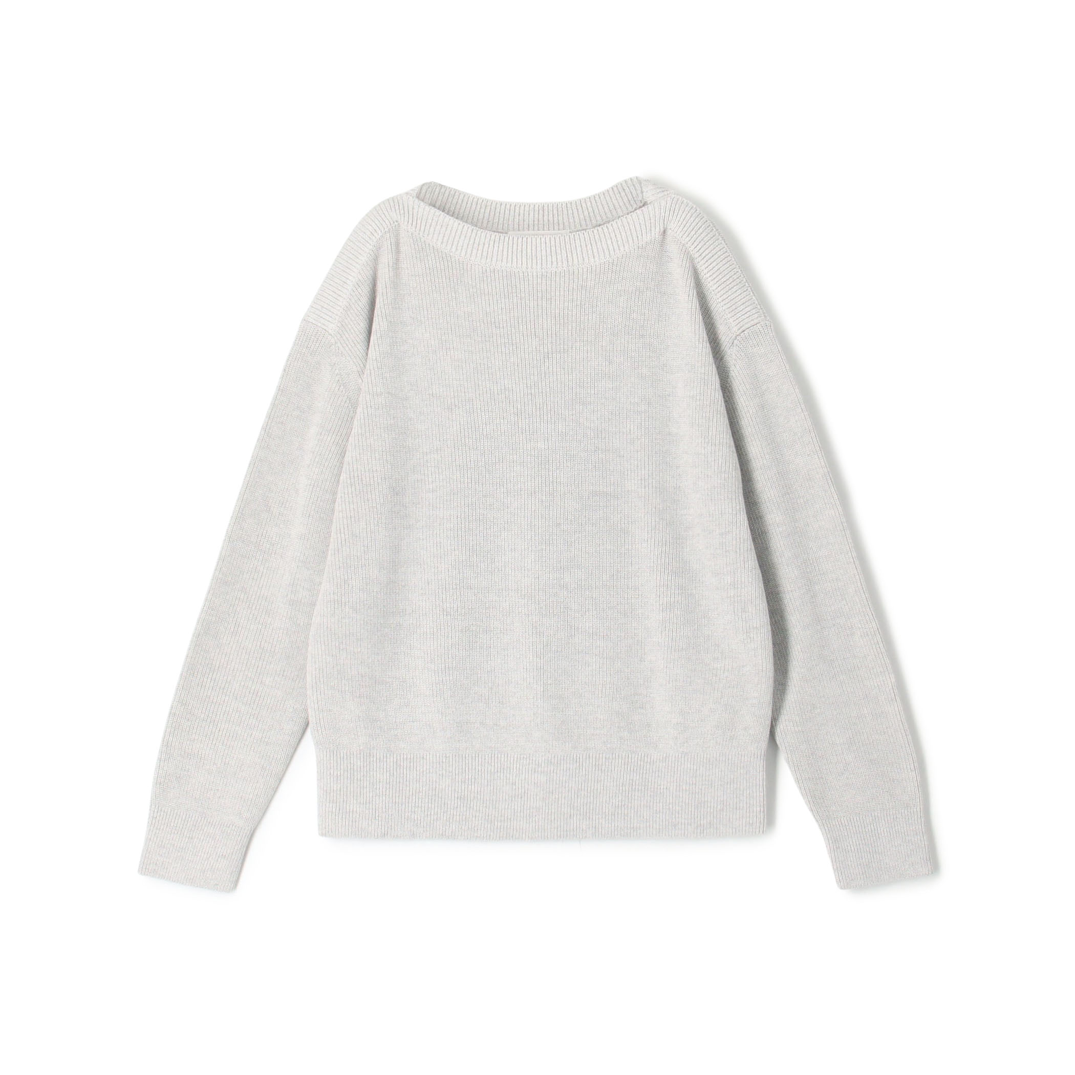 フィッシャーマンズリブ ボートネックプルオーバー