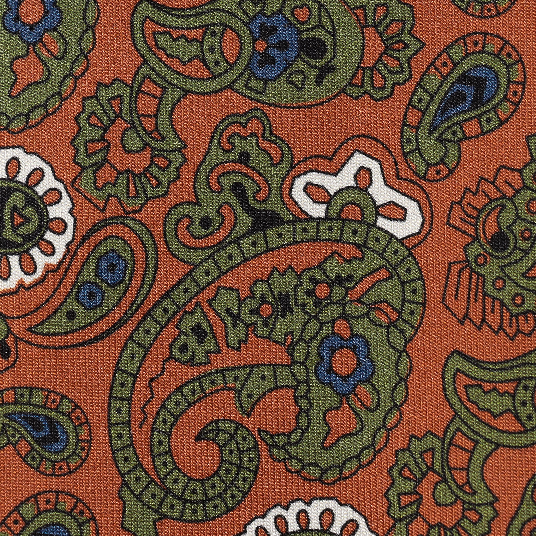 TOMORROWLAND MADE IN ITALY シルクプリント ペイズリー柄ネクタイ