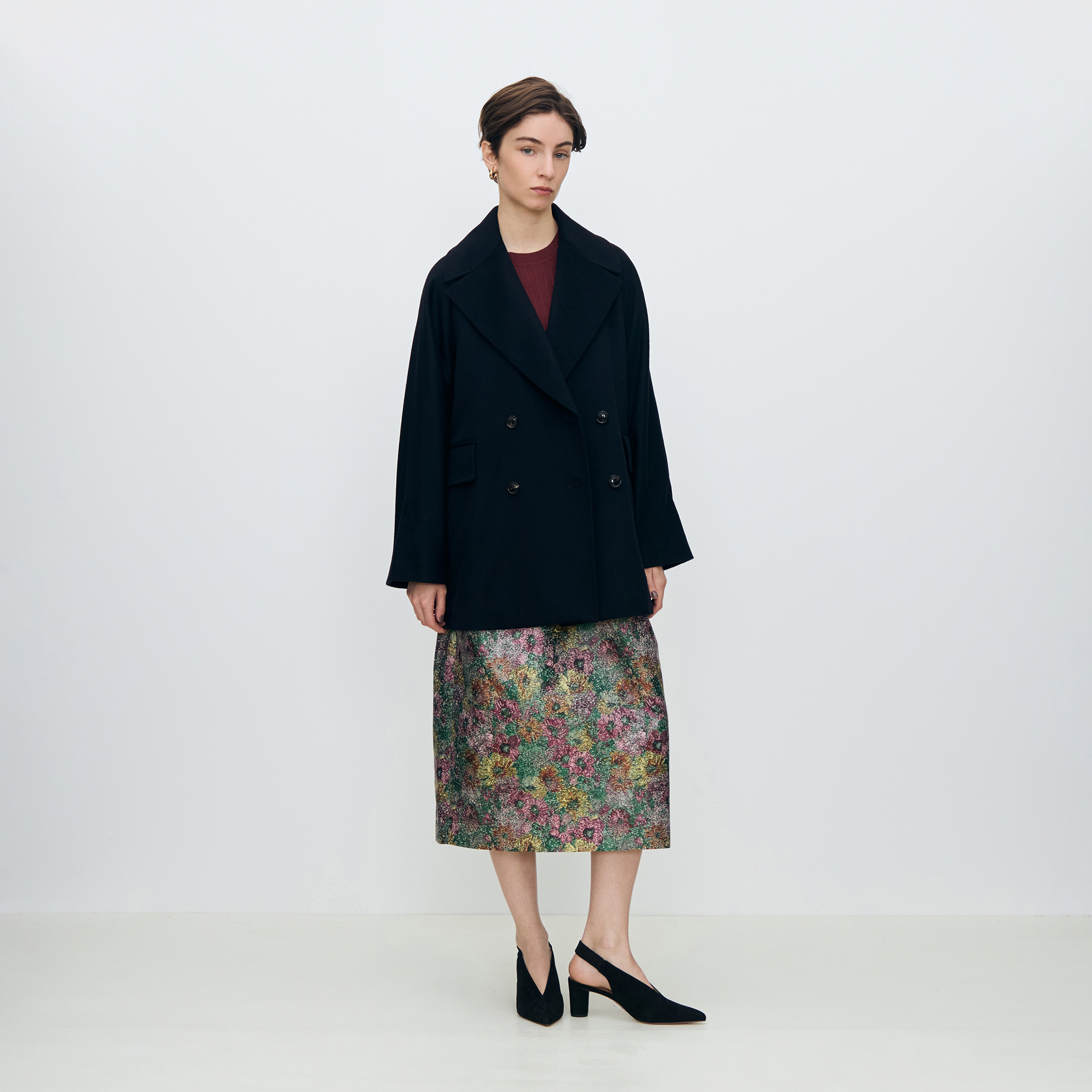 新品 ラグランショートコート ウェービーカシミヤ ラグランショートコート｜トゥモローランド 公式通販