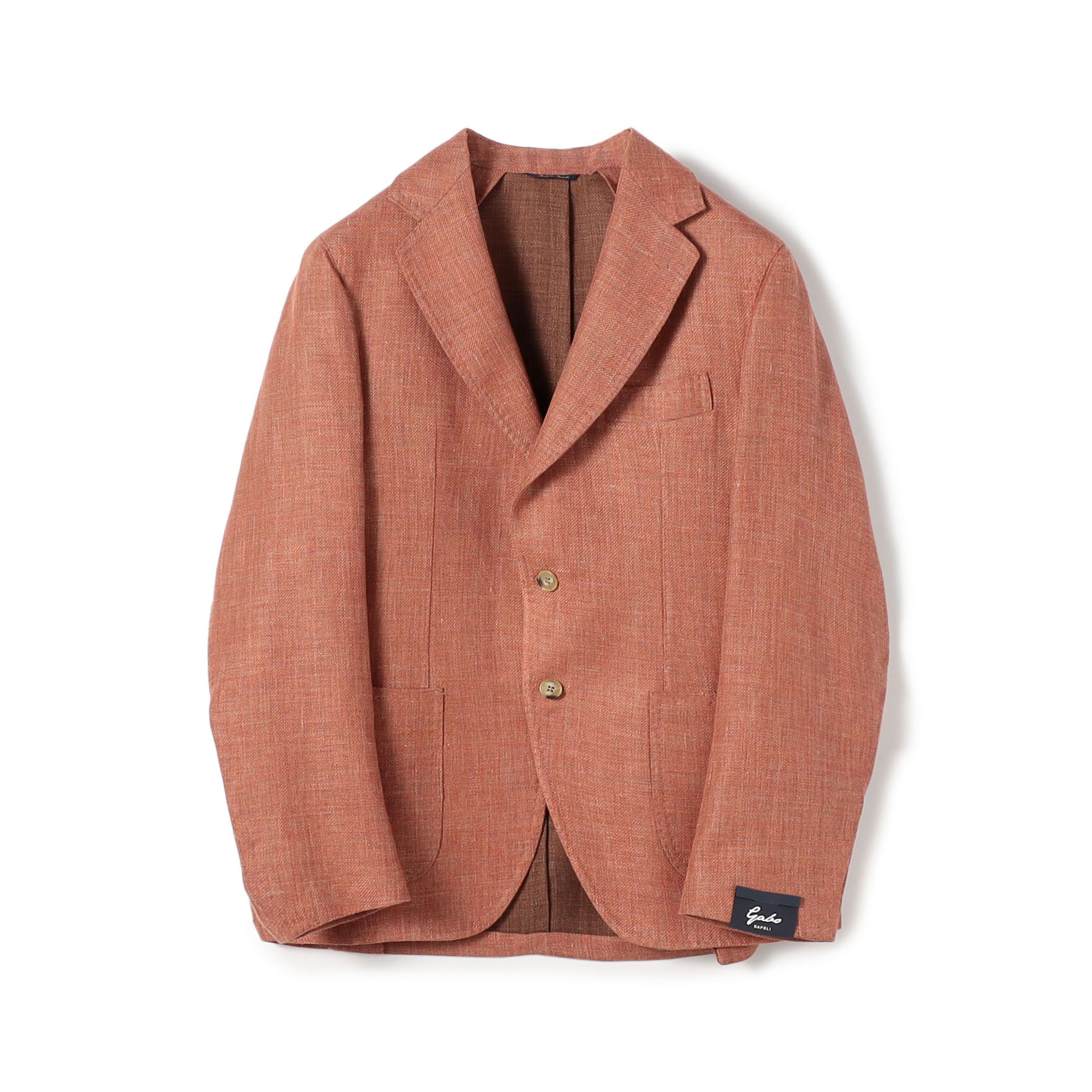 GABO リネンウール シングルブレステッド2Bジャケット