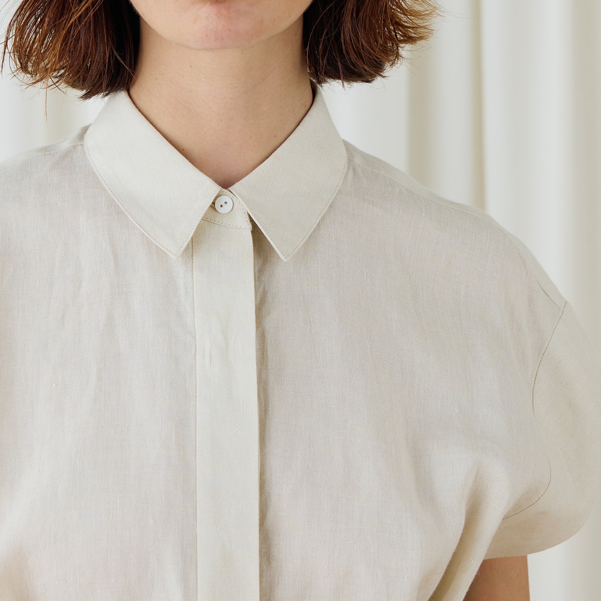 今期25夏デプレDESPRESスパークリネンブラウストゥモローランド スパークリネン ボクシーブラウス｜トゥモローランド 公式通販