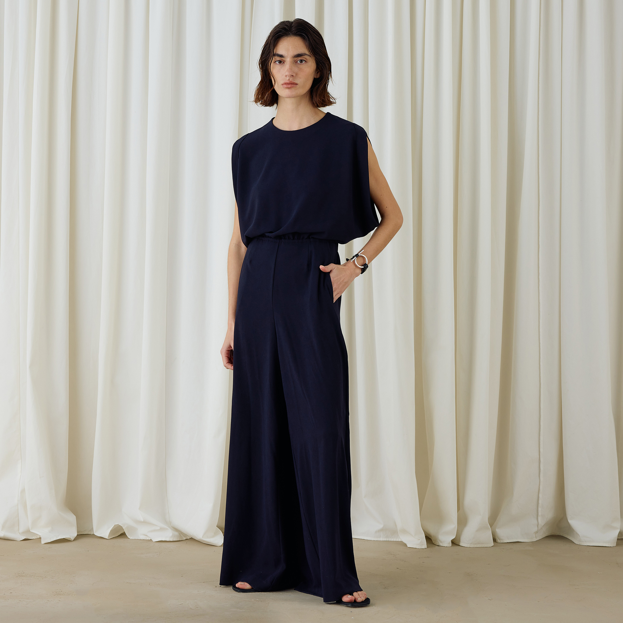 ジャージーライクジョーゼット オールインワン｜トゥモローランド 公式通販