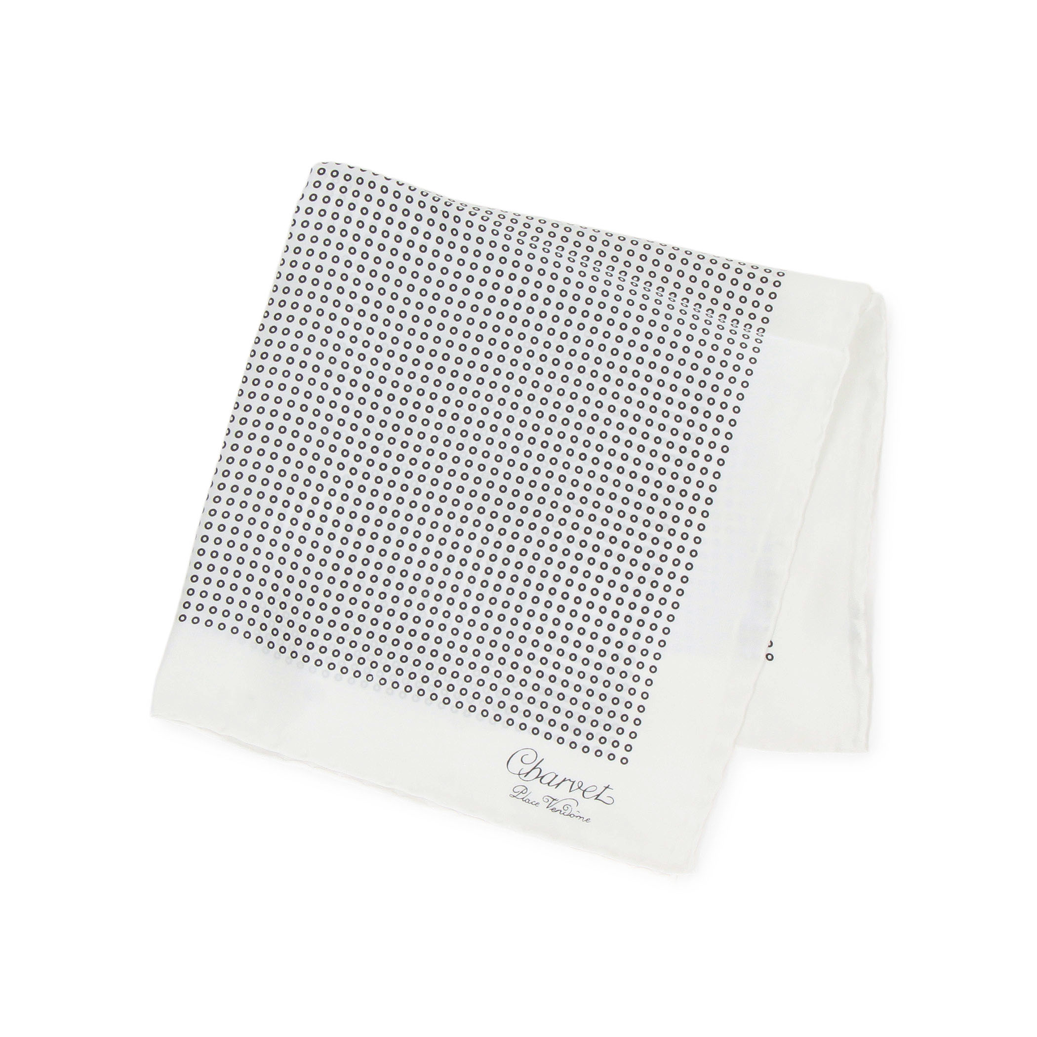 Charvet シルクプリント ポケットチーフ