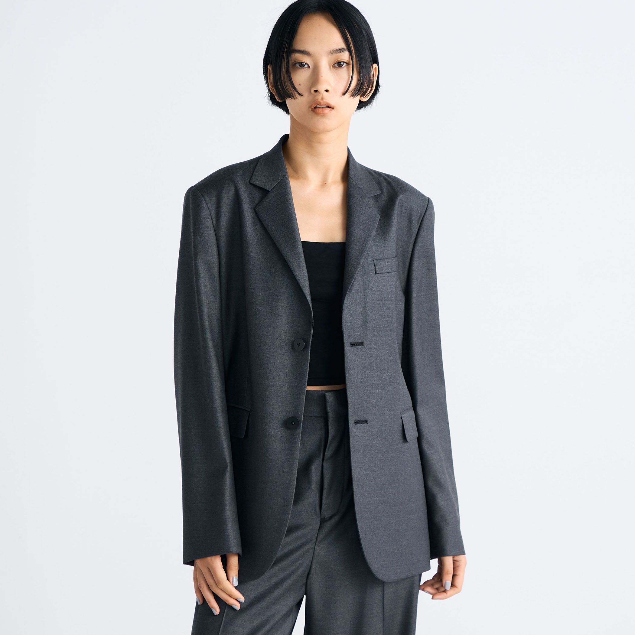 PAPAS＋ Loro Piana Super130'S テーラードジャケット Super130's LORO PIANA テーラードジャケット（テーラード