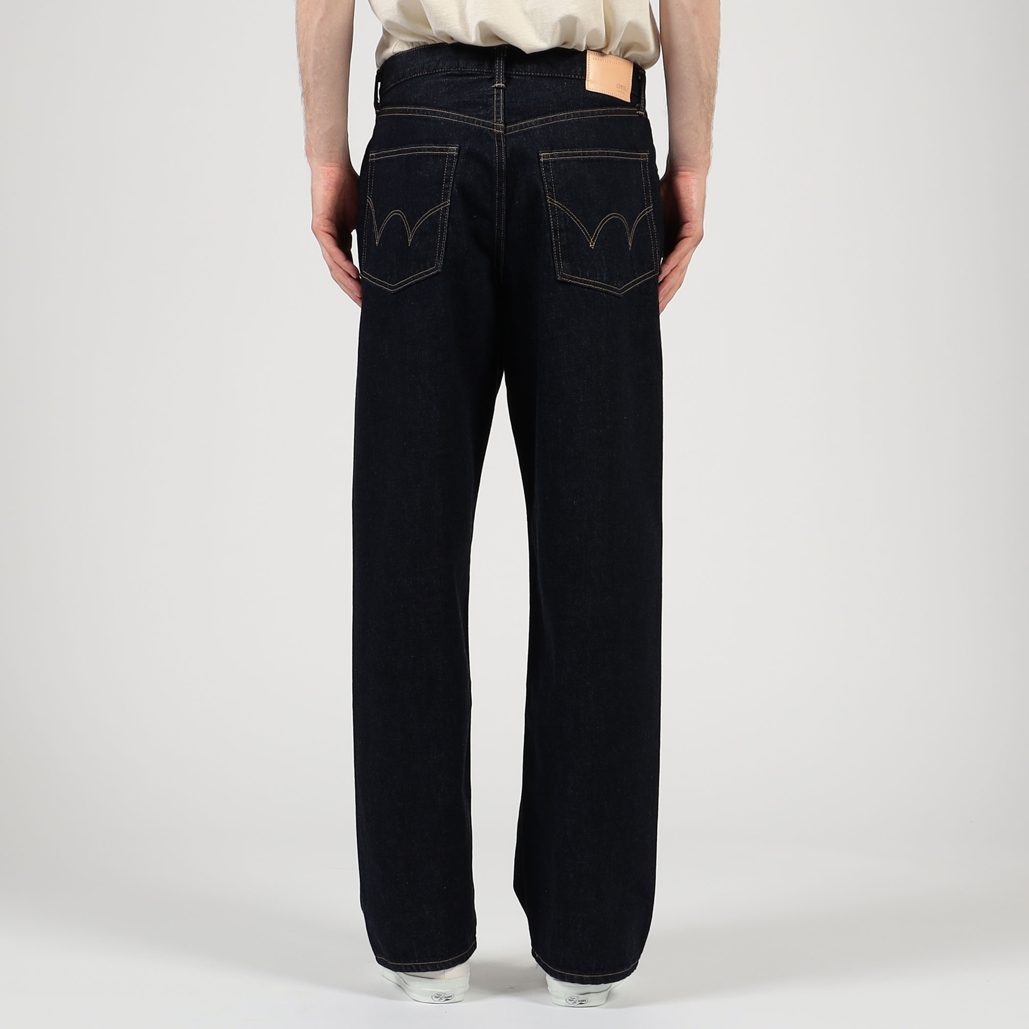 別注】EDWIN WIDE STRAIGHT ONE WASHED デニムパンツ