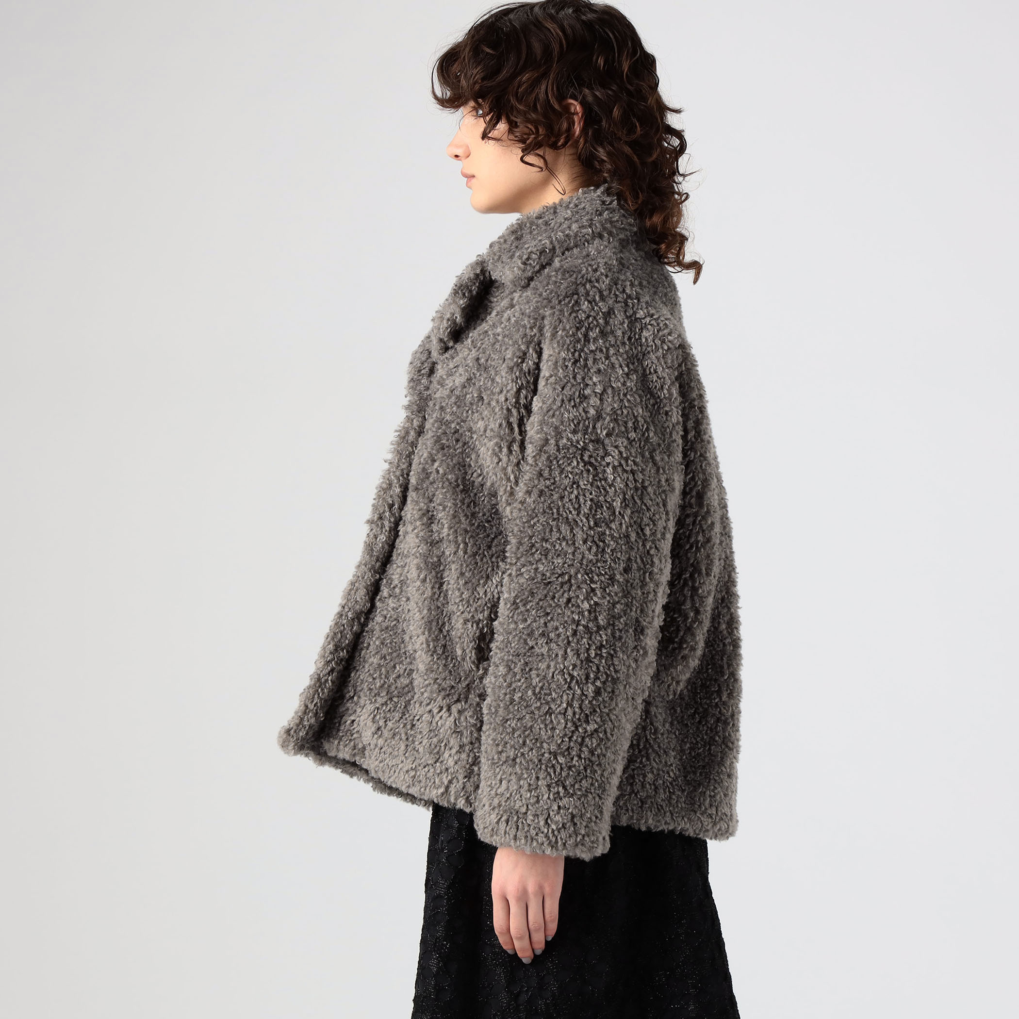 MACKINTOSH HUMBIE ダブル ショート エコファーコート