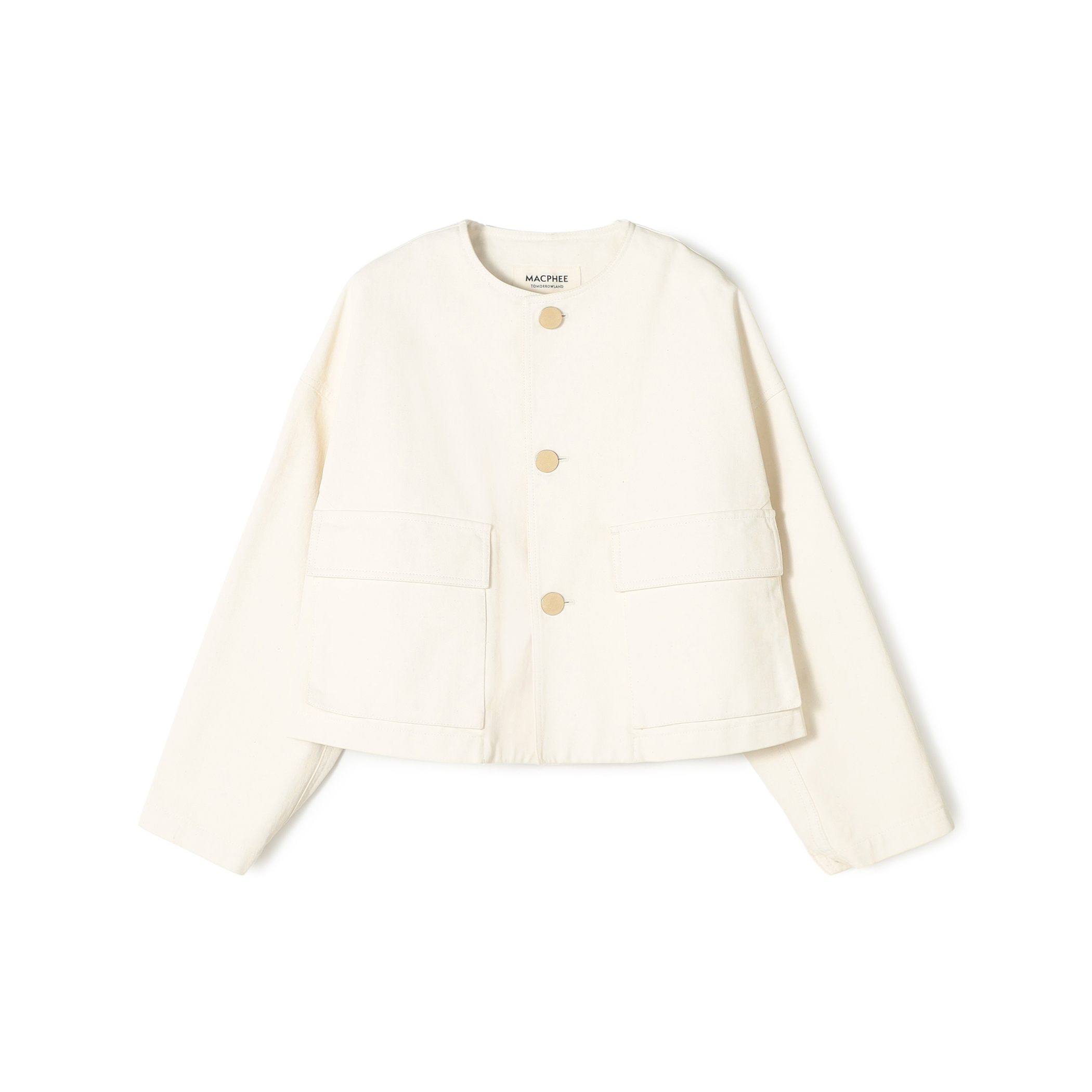 ピグメントドリルクロス クルーネックジャケット