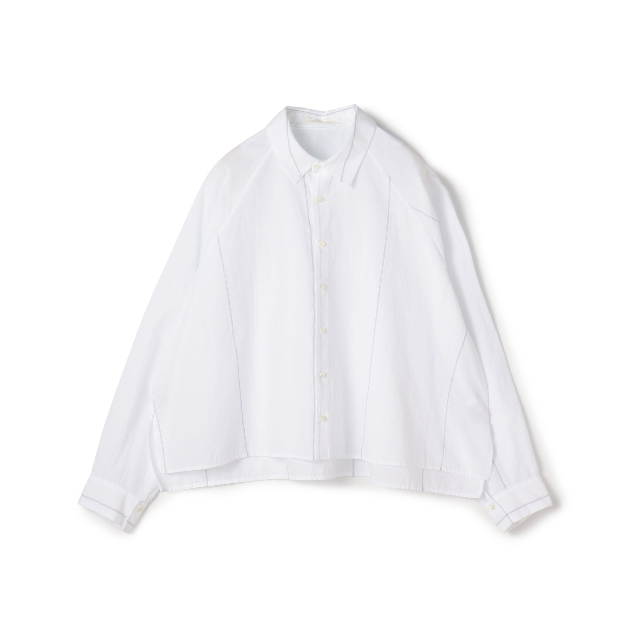 コットン ラグランスリーブシャツ