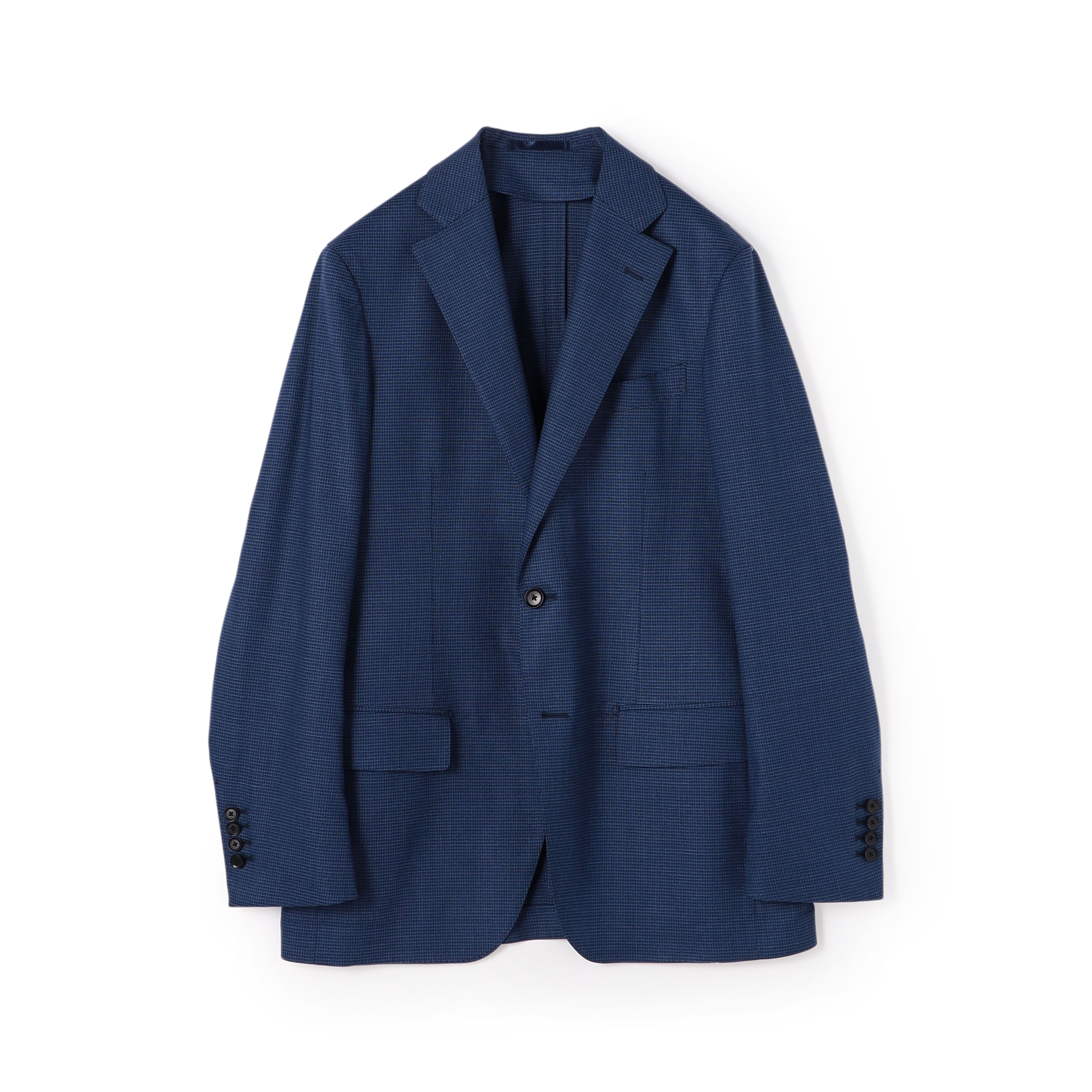〈MORE10%OFF対象〉ウールシルクポリウレタン シングルブレステッド2Bジャケット Light Move