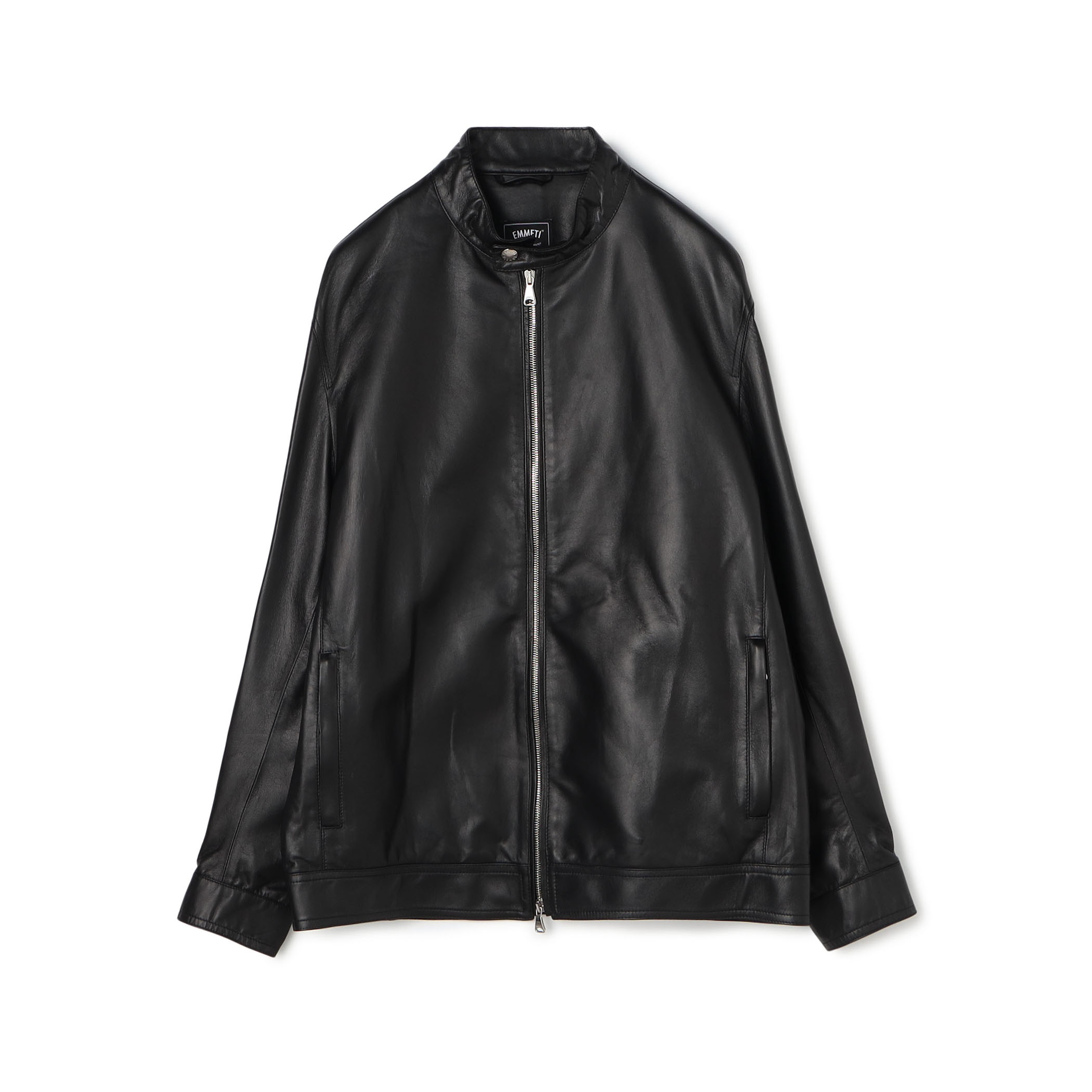 【別注】 EMMETI ラムレザー シングルライダースブルゾン