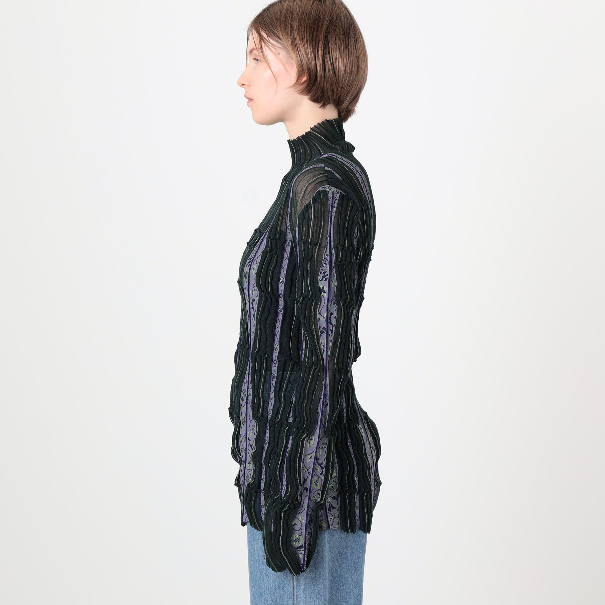 Mame Kurogouchi Fluid Jacquard Knit Top ジャカードニット