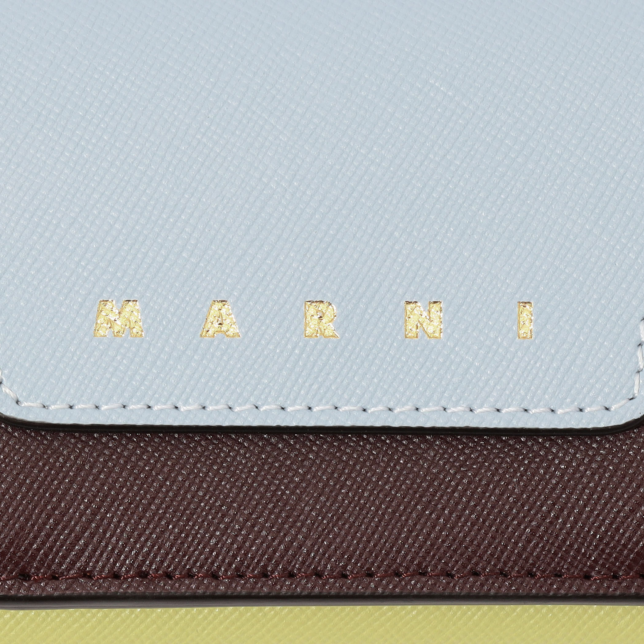 MARNI TRIFOLD BIG LOGO サフィアーノレザー製三つ折りウォレット 