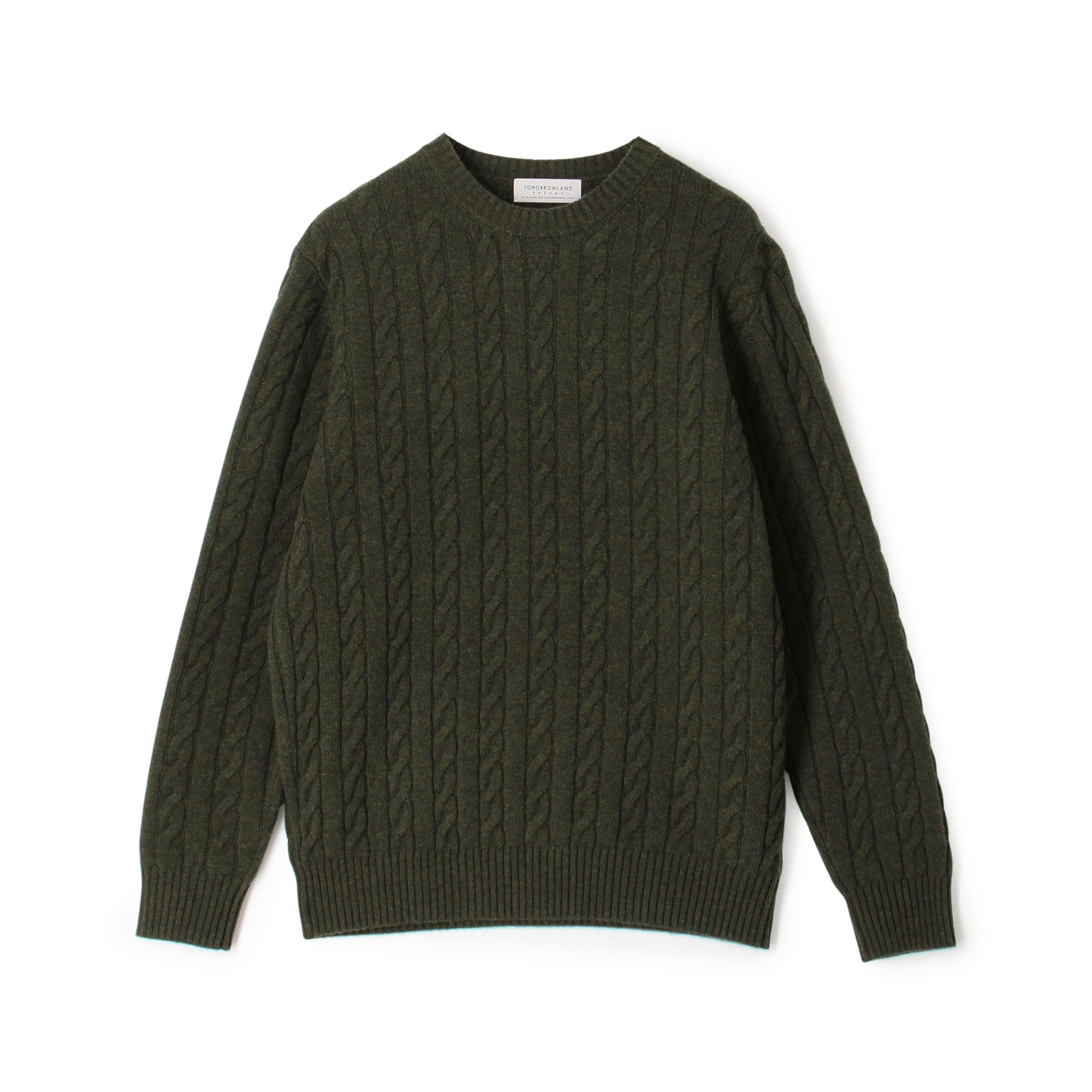 TOMORROWLAND tricot スーパーファインラムウール ケーブルニット