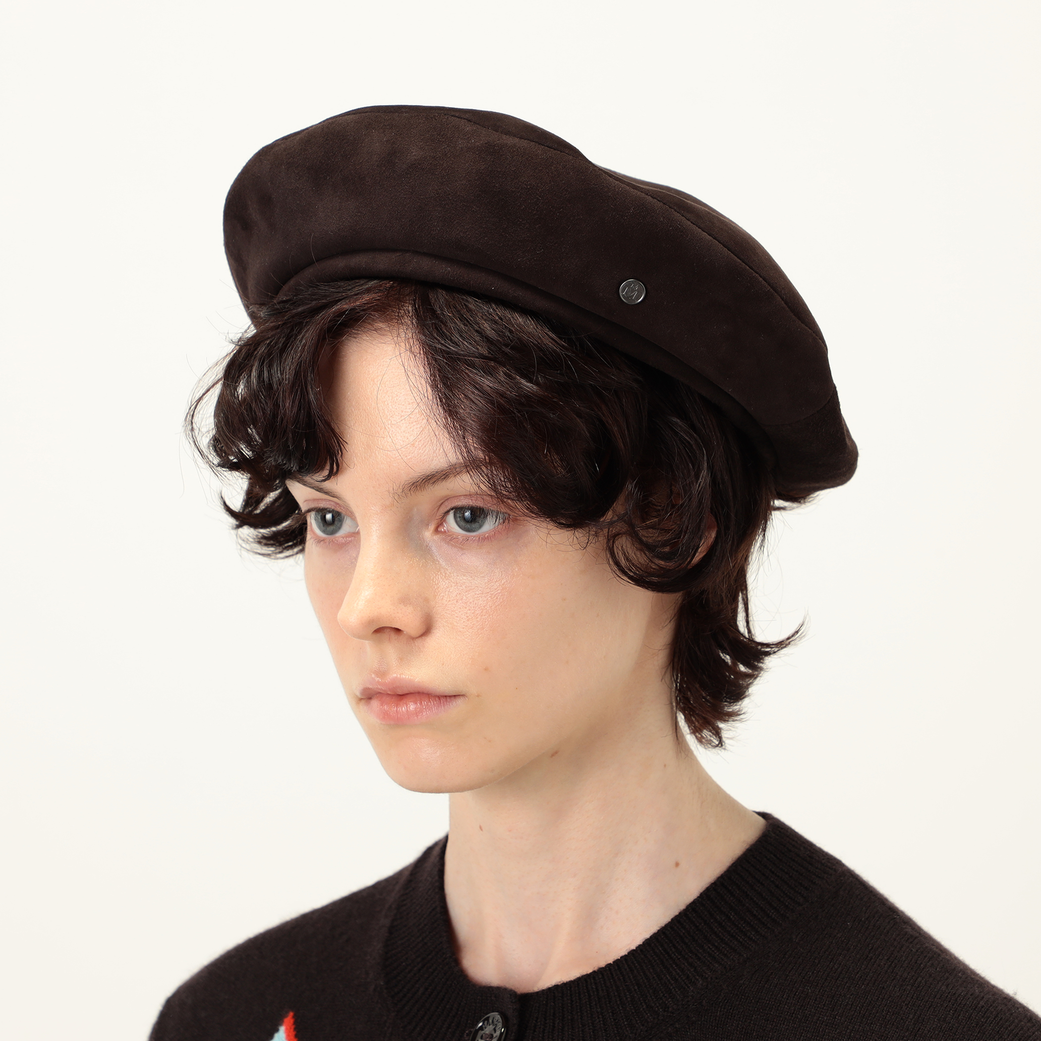 MAISON MICHEL New Billy Velvet Leather ベレー｜トゥモローランド