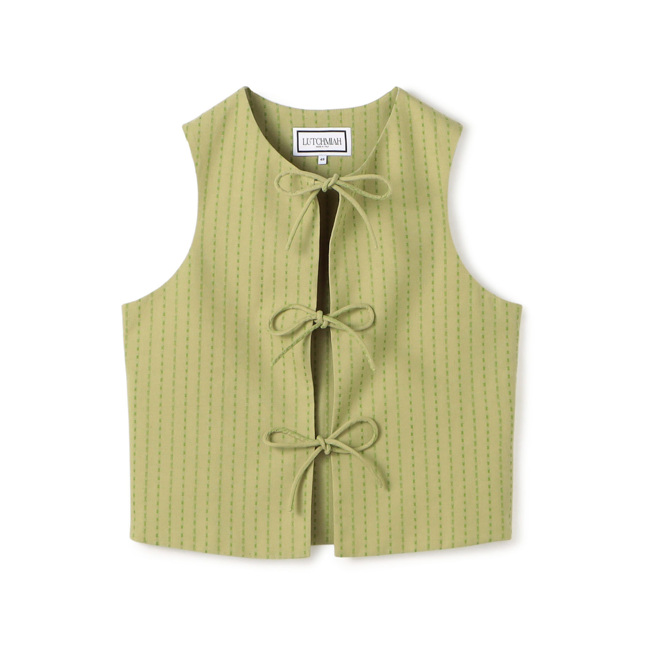 LUTCHMIAH JACQUARD RIBBON ベスト