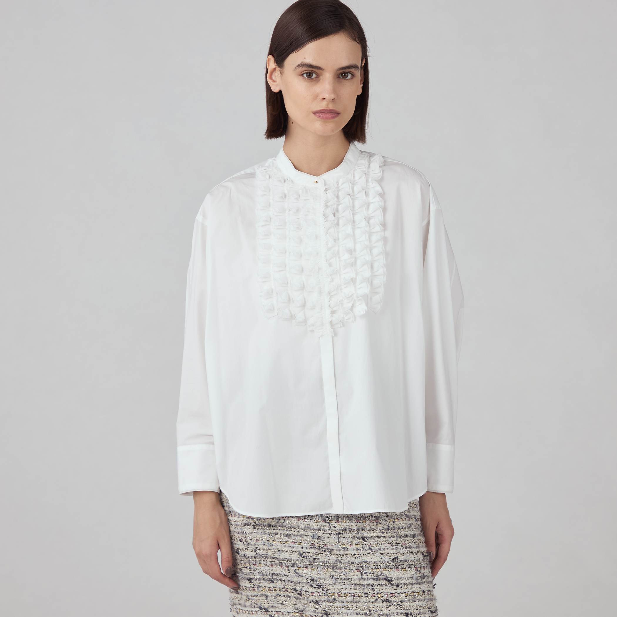 ホワイトコンビネーション マントブラウス｜トゥモローランド 公式通販