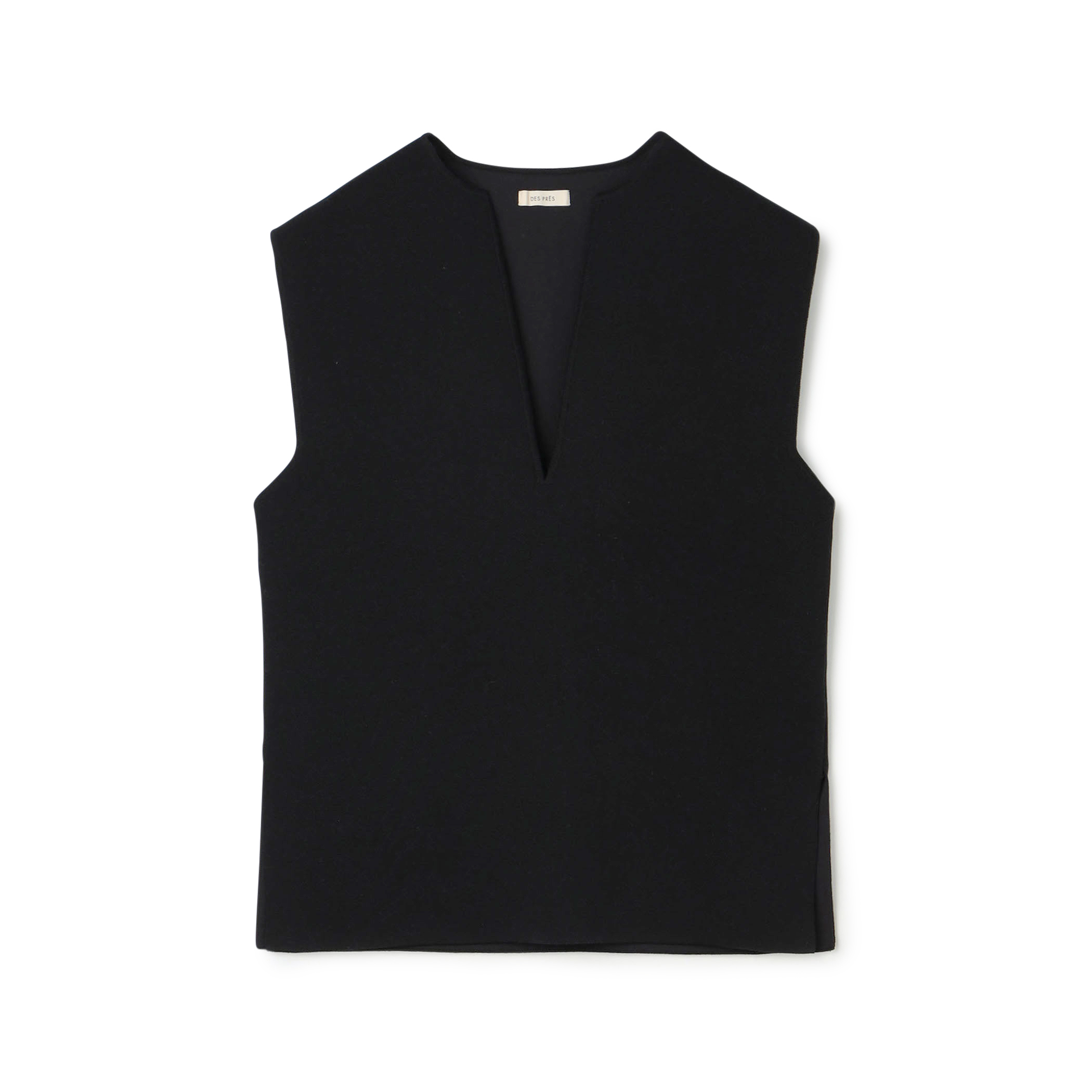 ■レーヨンナイロンダブルフェイス スリットネックプルオーバー