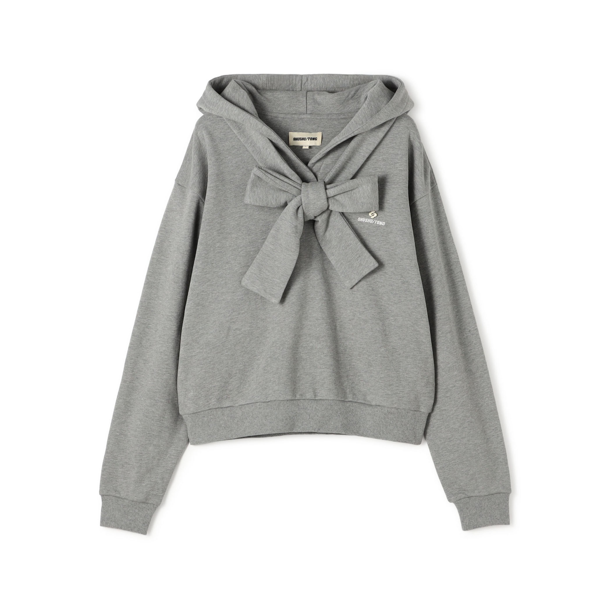SHUSHU/TONG Tie Front Bow Hoodie ボウタイ フーディー