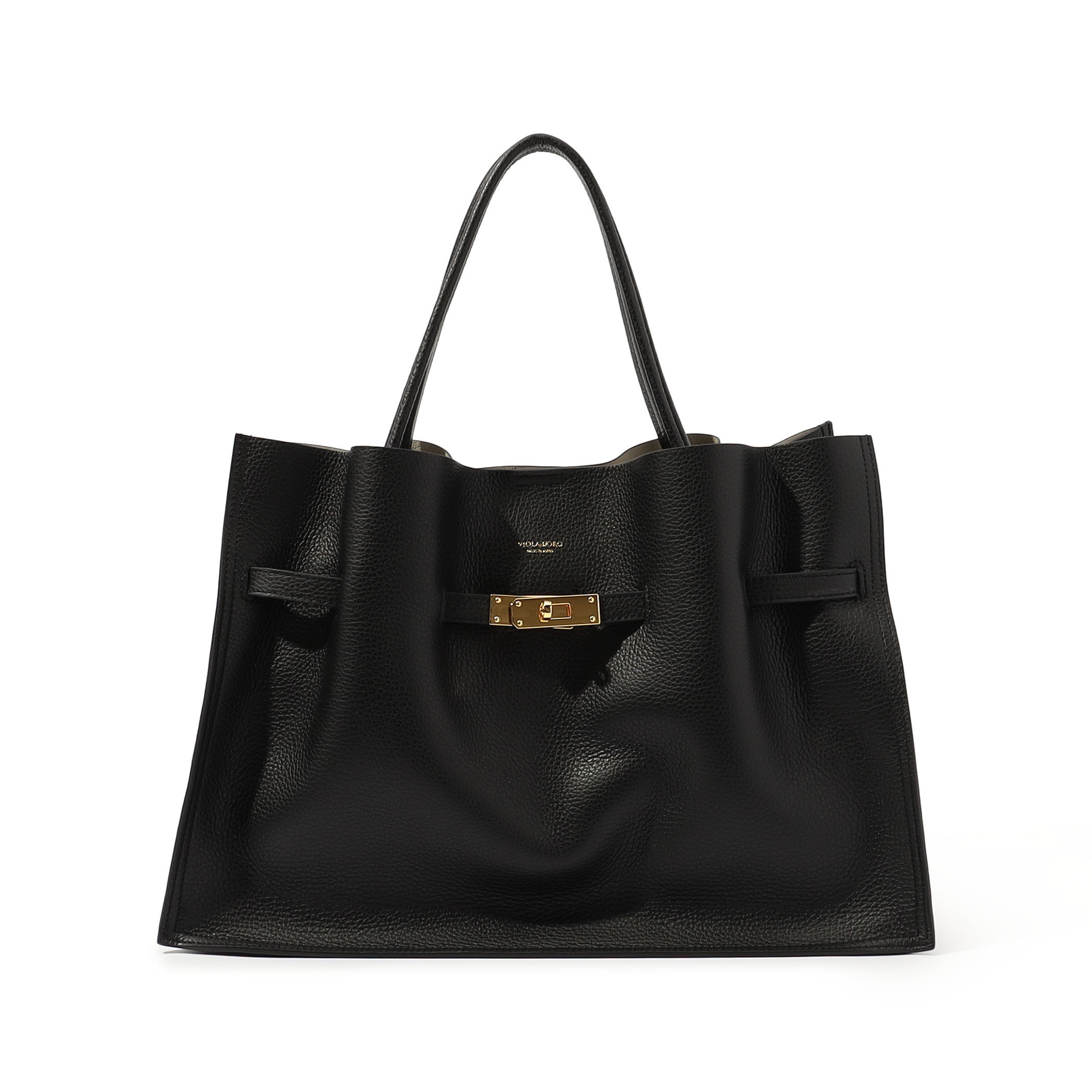 VIOLAd'ORO METAL TOTE レザーバッグ
