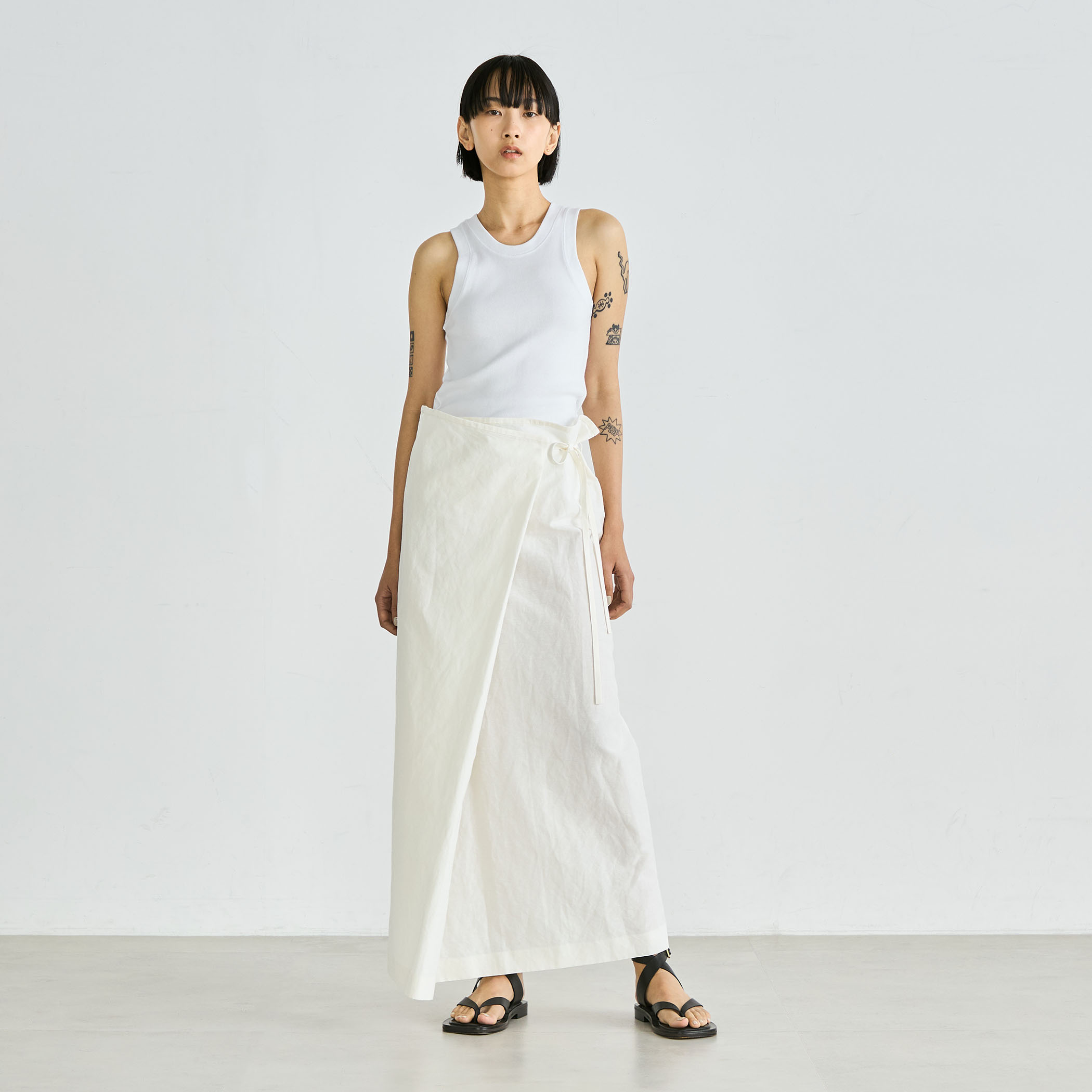 リネングログラン ラップスカート｜トゥモローランド 公式通販