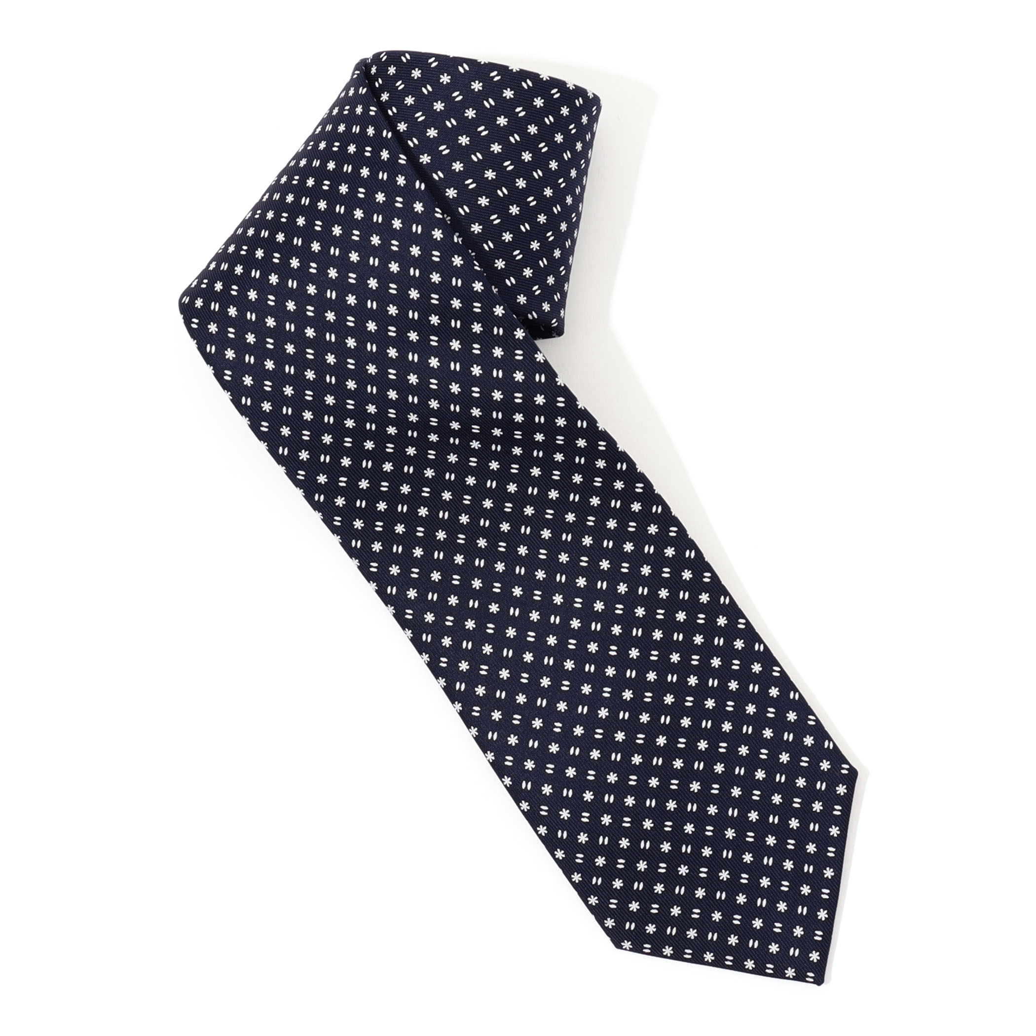 STEFANO BIGI シルクプリント 小紋柄ネクタイ