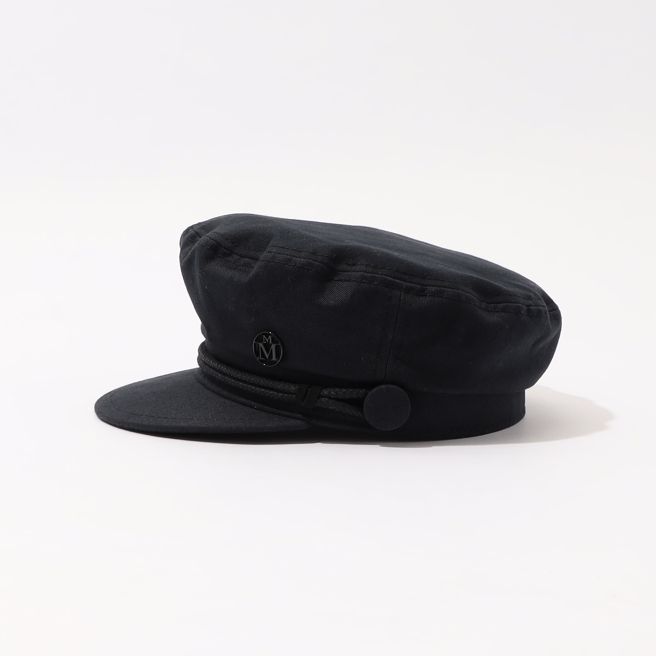 MAISON MICHEL New Abby Black Cotton キャスケット｜トゥモローランド
