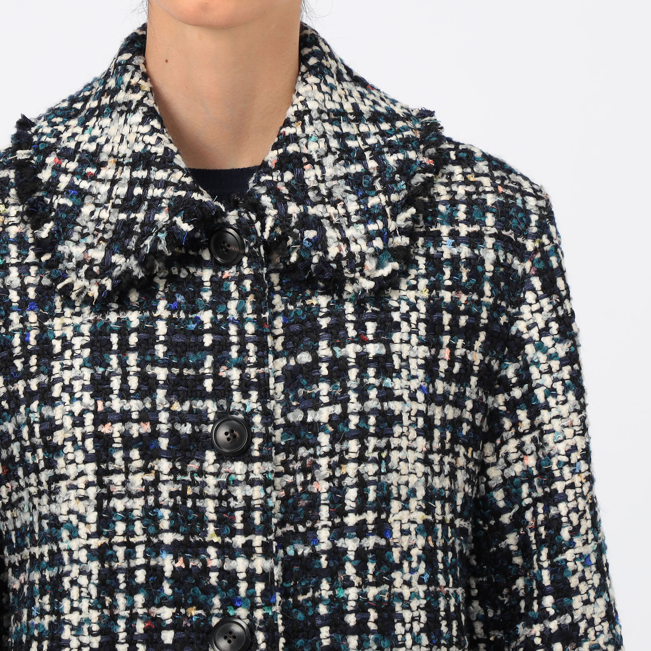 トゥモローランド ツイード　ステンカラーコート スチュワートファンシー ステンカラーコート｜トゥモローランド 公式通販