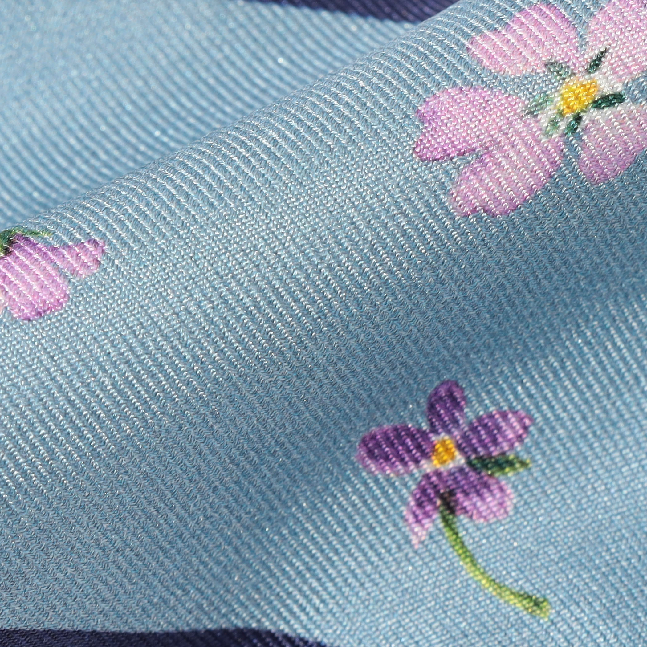 ATELIER TOMORROW FLOWER LETTER シルク タイスカーフ
