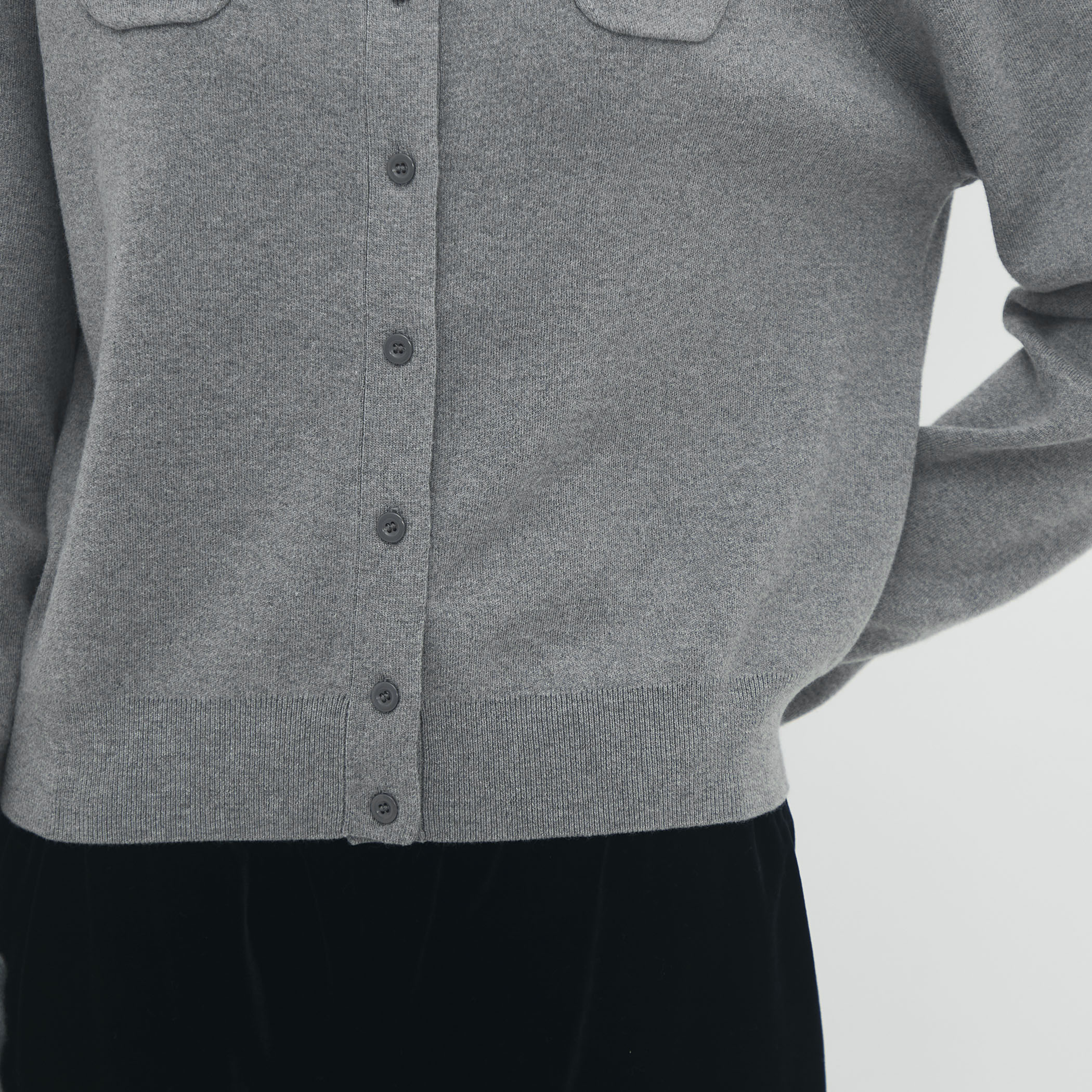 コットンカシミヤ クルーネックカーディガン｜トゥモローランド 公式通販