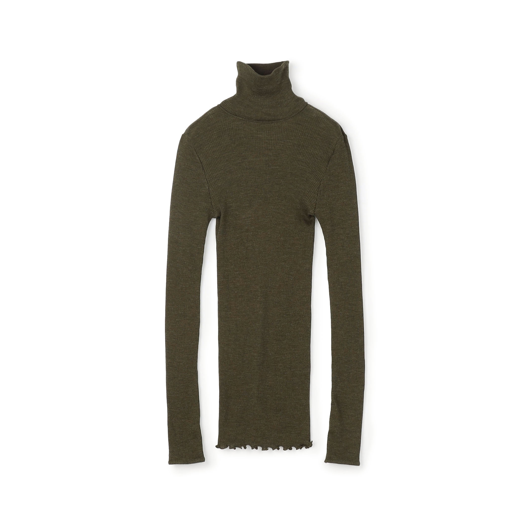 HAKUJI ウールリブハイネックプルオーバー