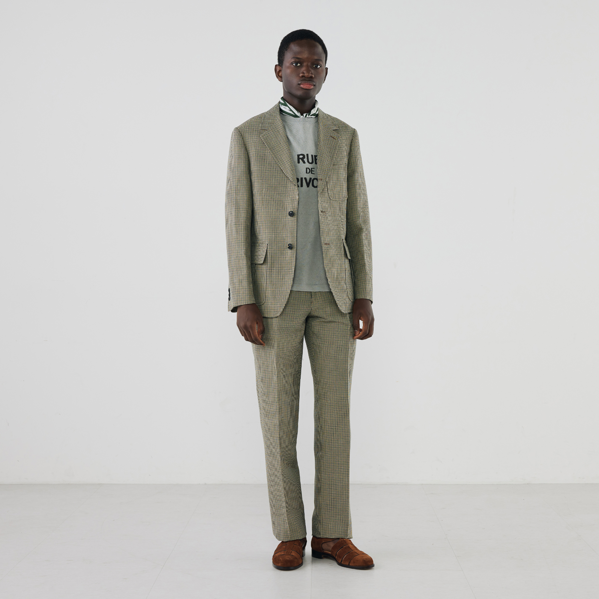 リネンウール ハンティングジャケット DORMEUIL BELFAST