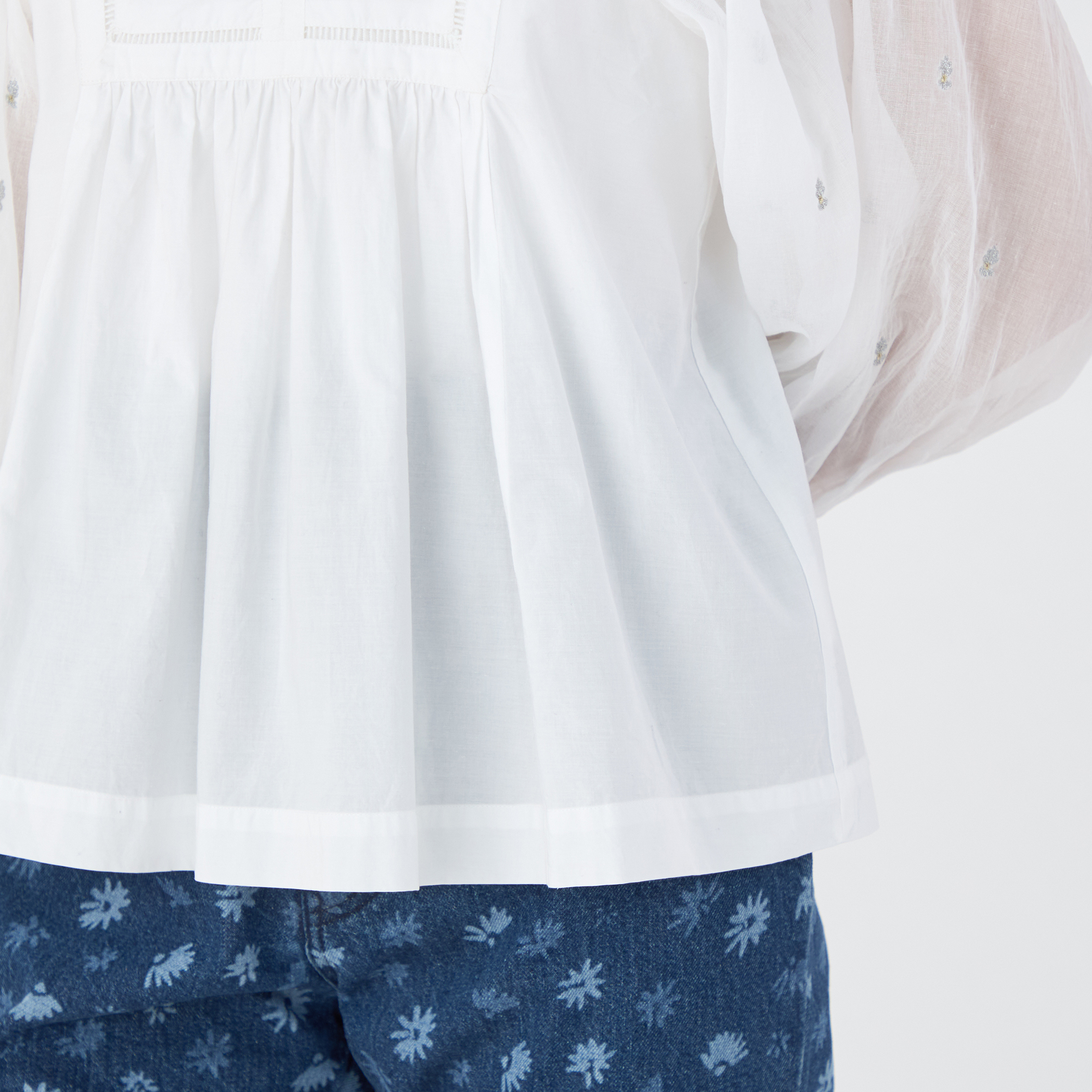 別注】ne Quittez pas BLACK POPLIN ORGANZEシャツ｜トゥモローランド