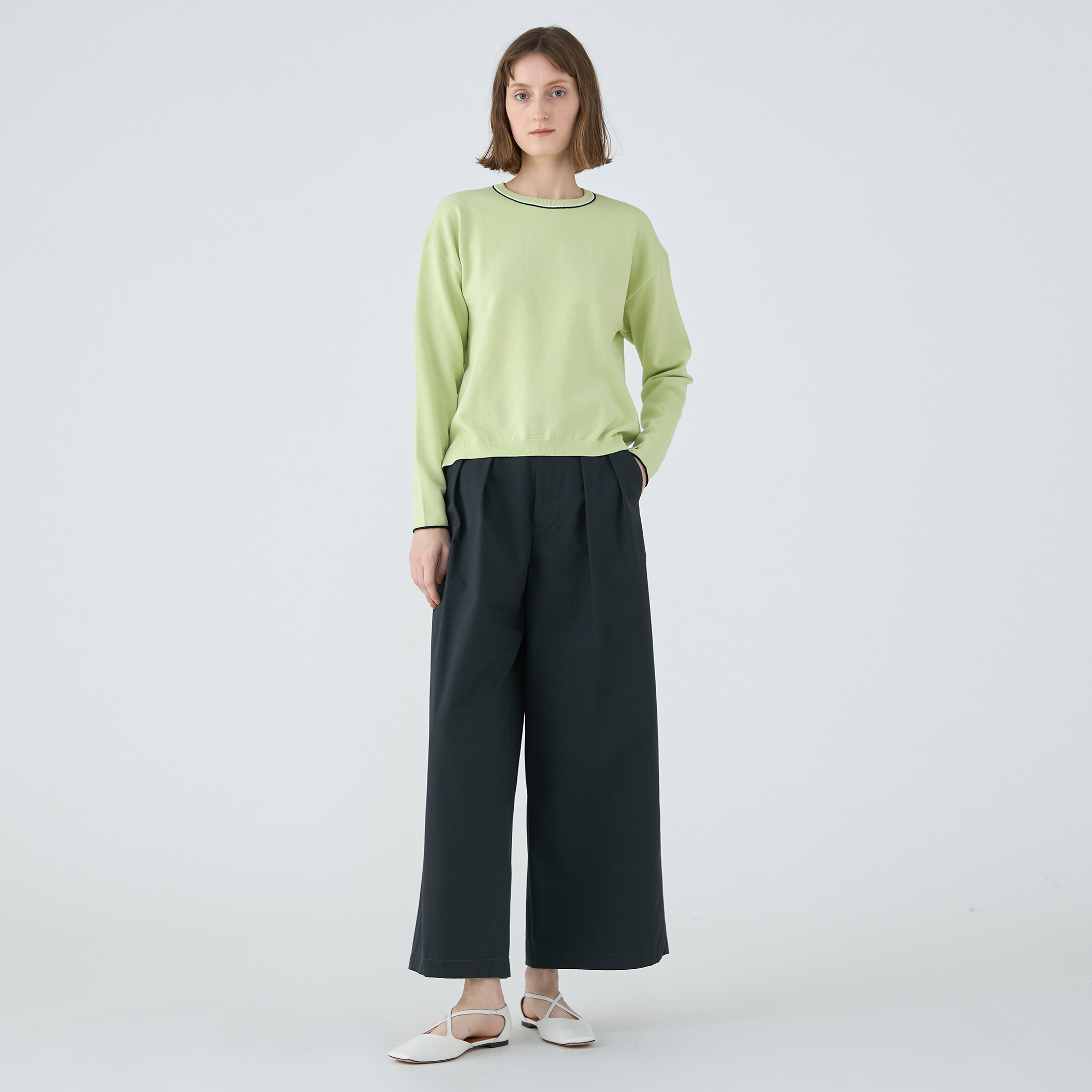 ドライコットン クルーネックプルオーバー｜トゥモローランド 公式通販